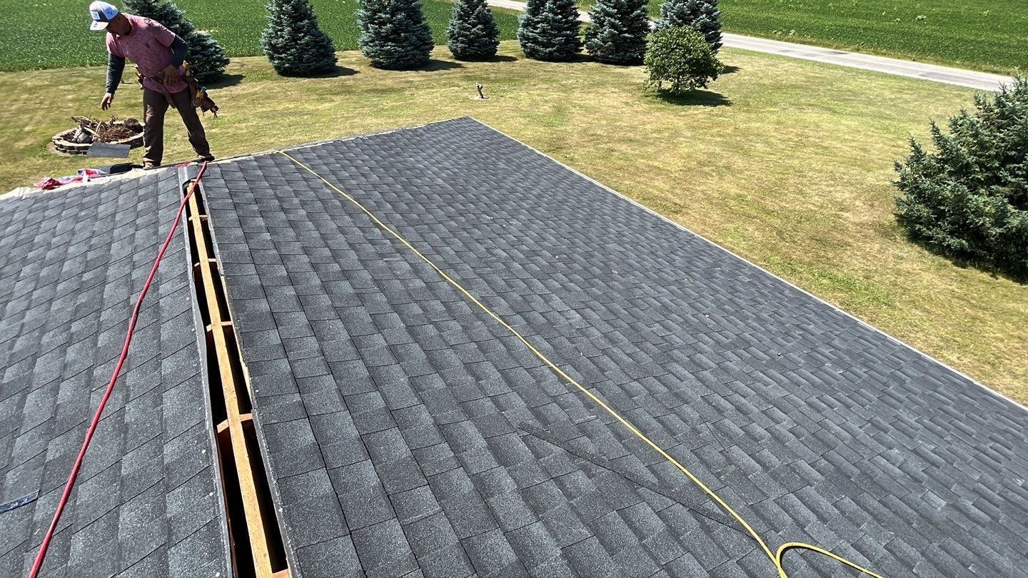 Residential Roofing Installation using GAF Timberline HDZ Charcoal by Nitro Roofing and Construction