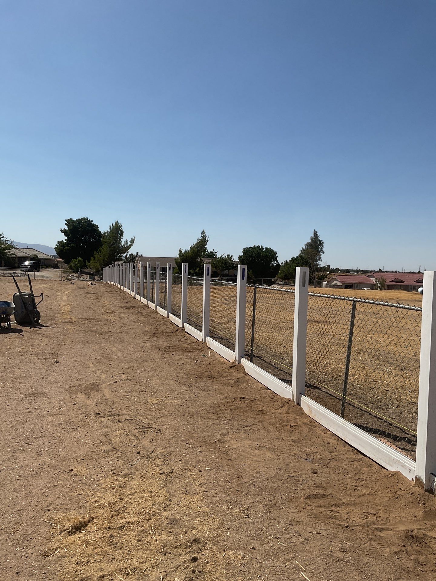 Fence Installation using Vinyl by Fence Guys Inc. 