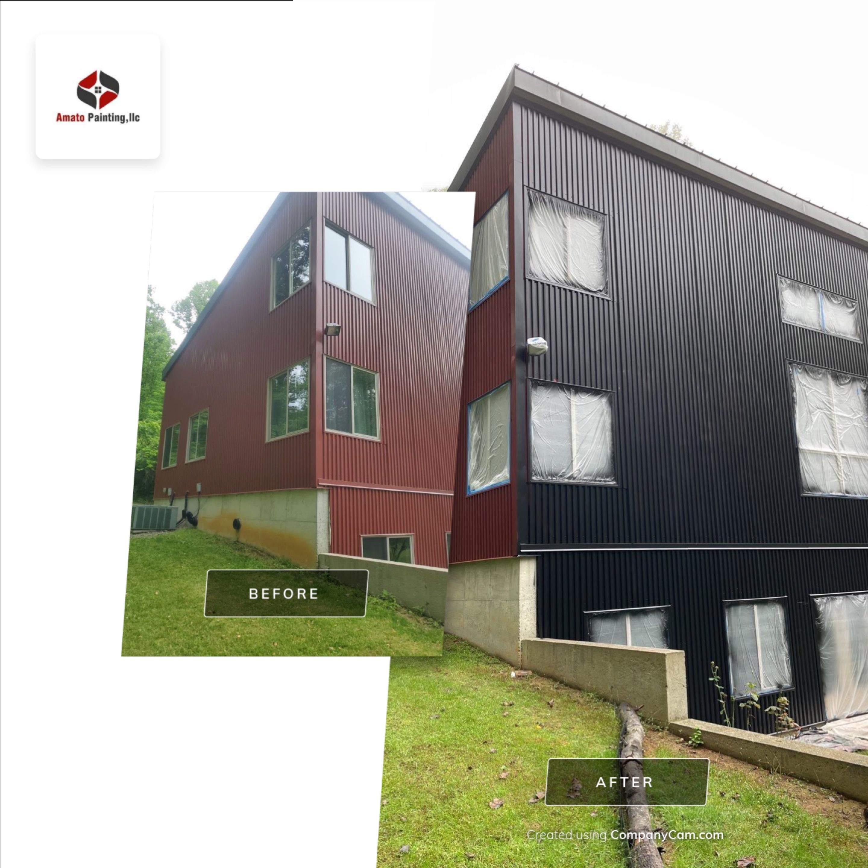 Exterior Painting Using Sherwin Williams Paints by Ryan Amato Painting LLC and Lehigh Valley Epoxy