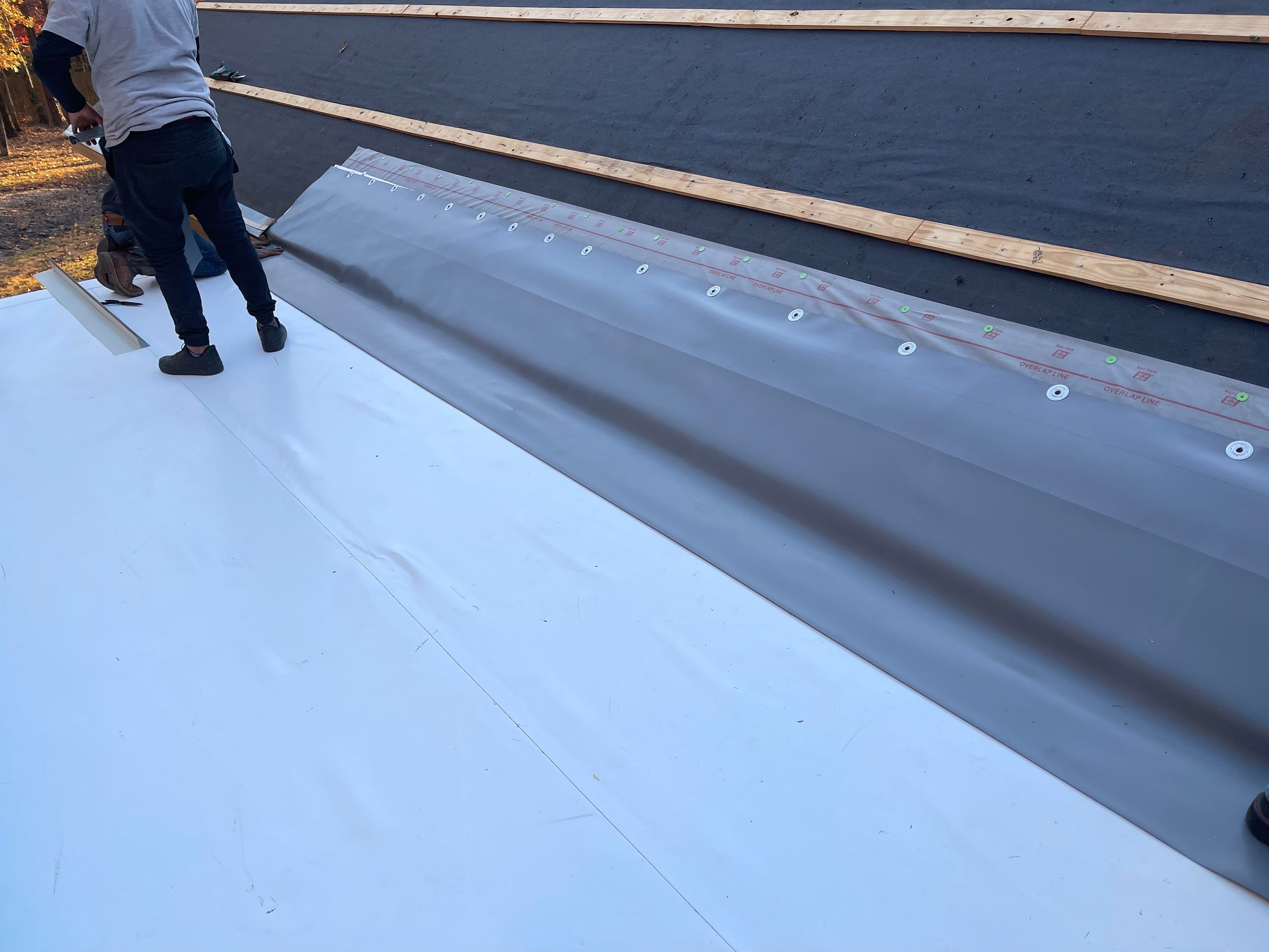 Residential Metal Roof Replacement using Reed's Metals: 26 GA. Standing Seam: Charcoal Grey by Hostetler Roofing
