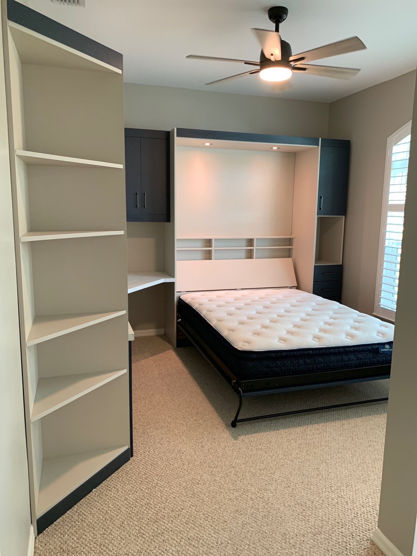 Custom Office and Queen Panel Bed by More Space Place
