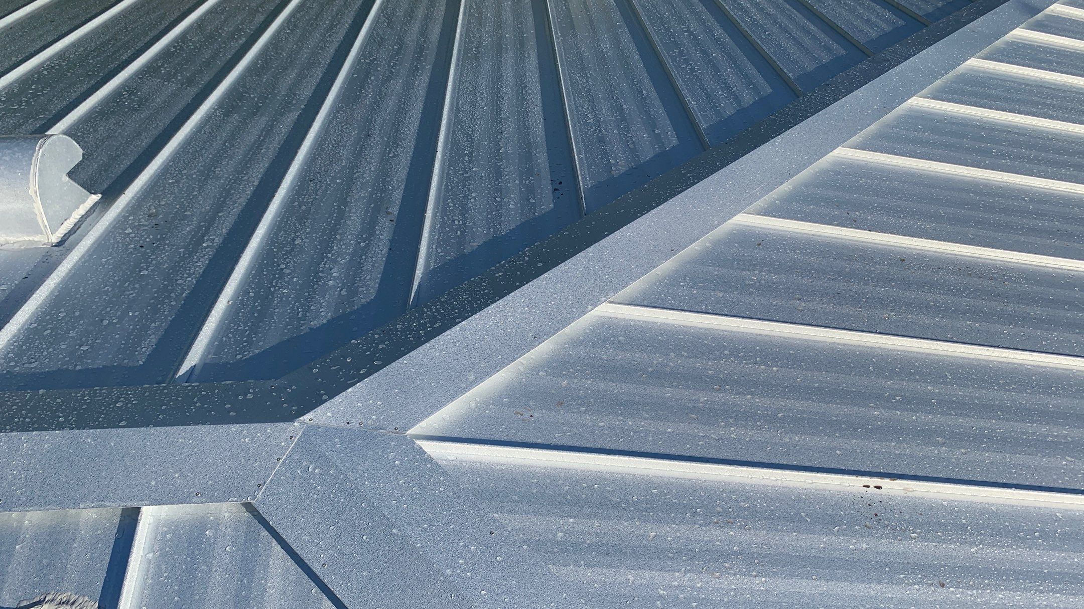 Residential Roofing Installation using 1" Nail strip metal roof by BLUES BROTHERS ROOFING