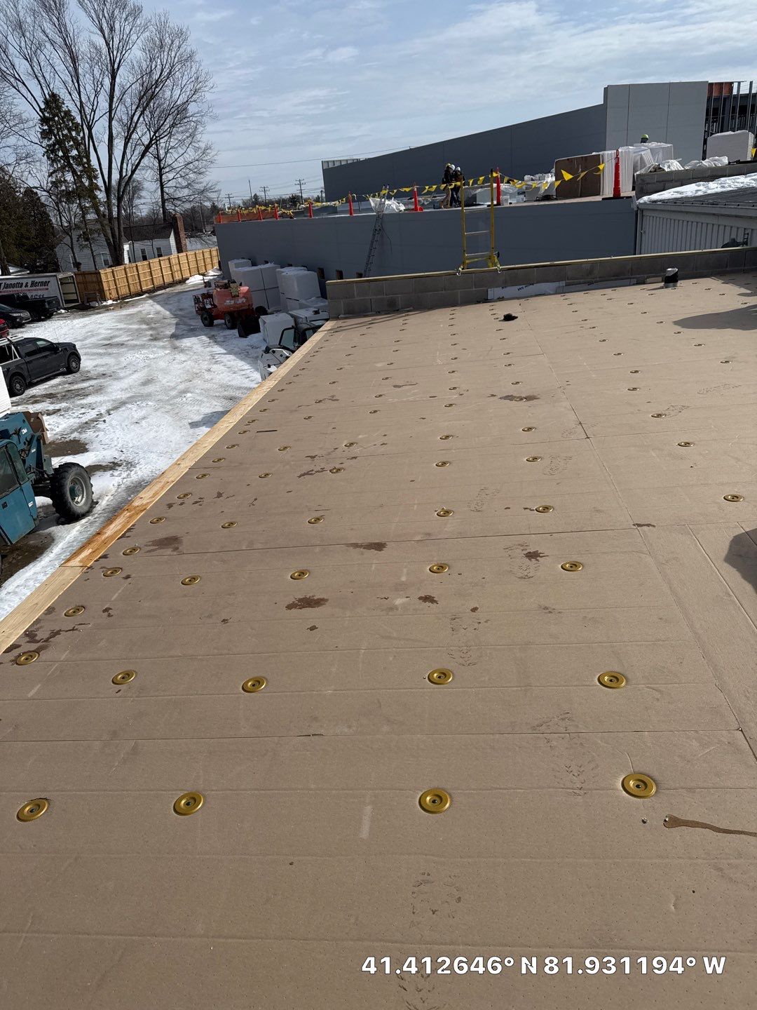 Project in North Olmsted by Commercial Roofing and Coating Systems 