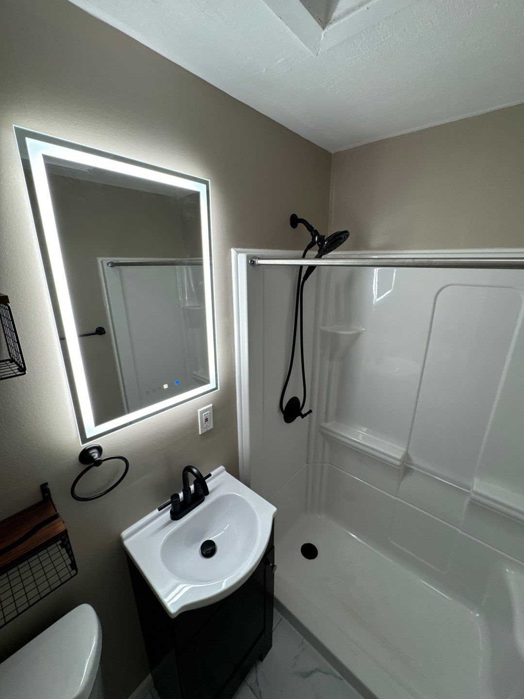 Basement Remodel using Shower Kit by A1 NERDY HOMES LLC