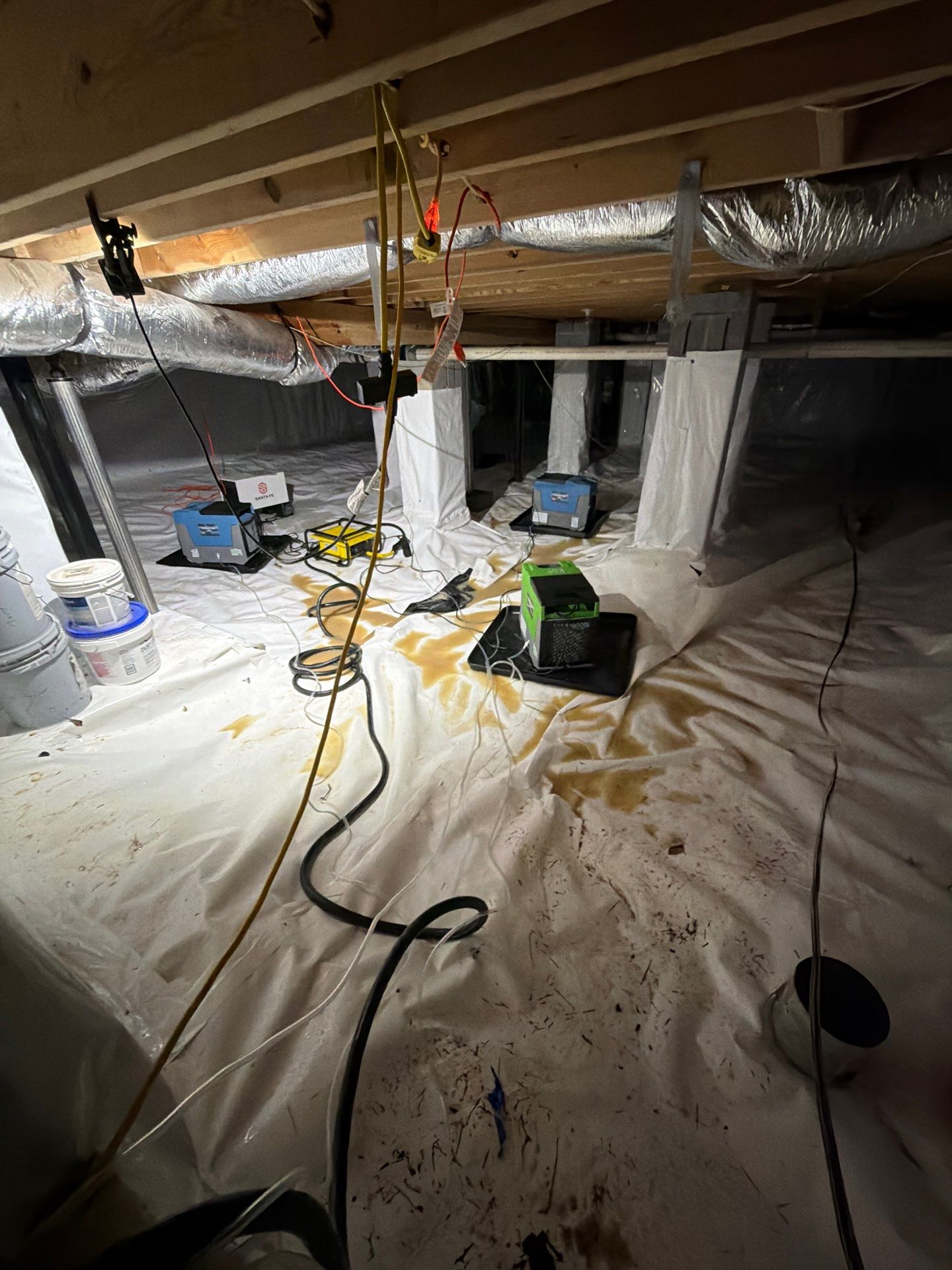 Alpharetta Crawlspace Water Damage Restoration with Vapor Barrier Installation by Restoration Damage Pros of Atlanta