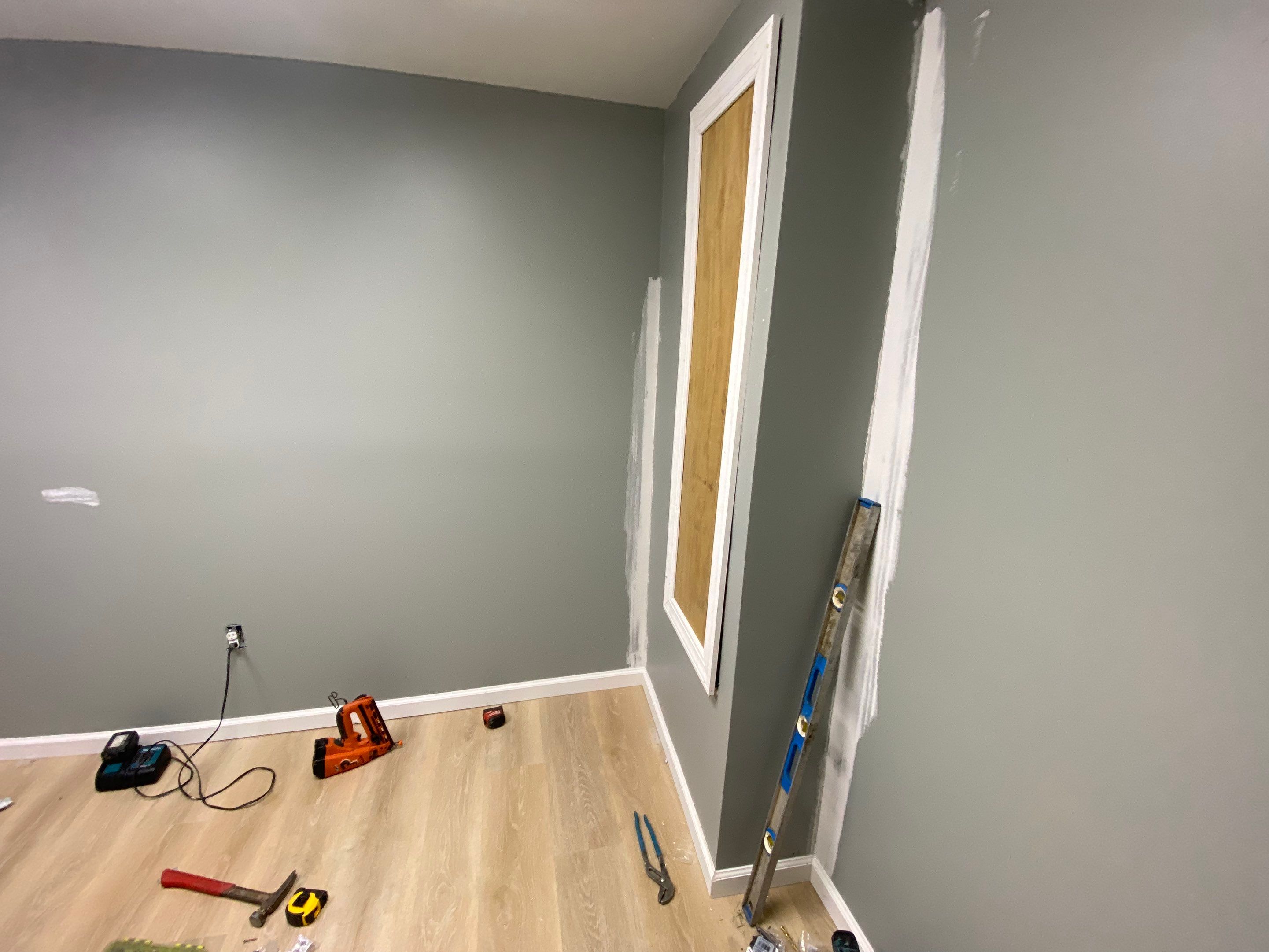 Laundry Room Redmodel using Lifeproof Luxury Vinyl Plank Flooring by The Smet Companies, LLC
