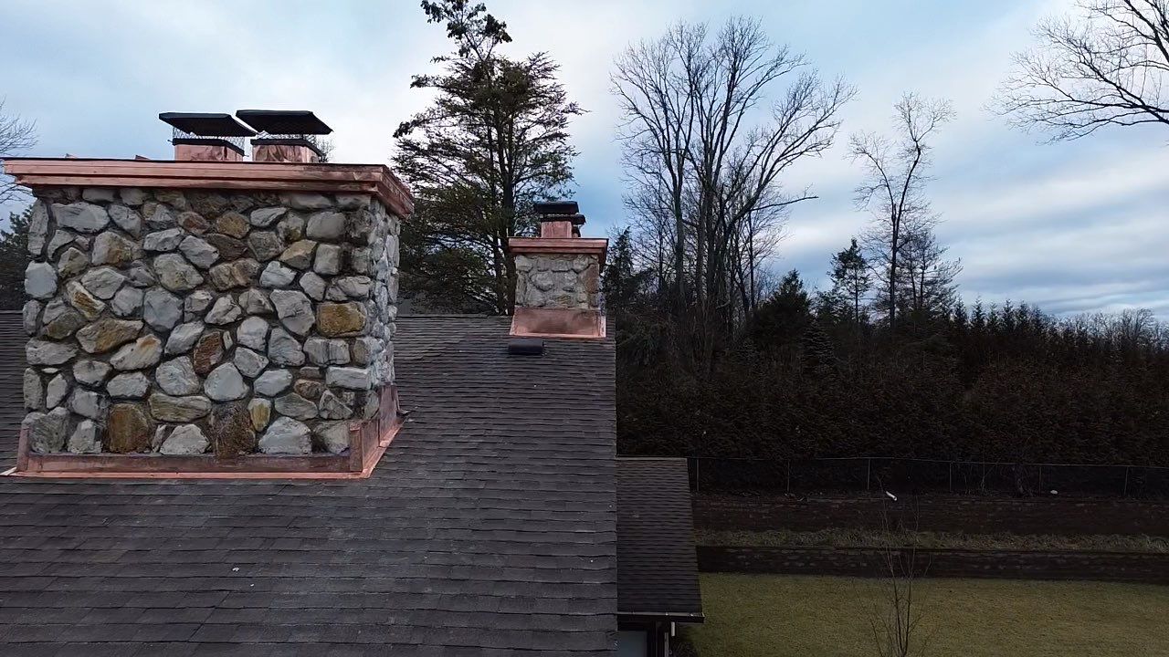 Chimney Repairs using Copper by CMNG LLC