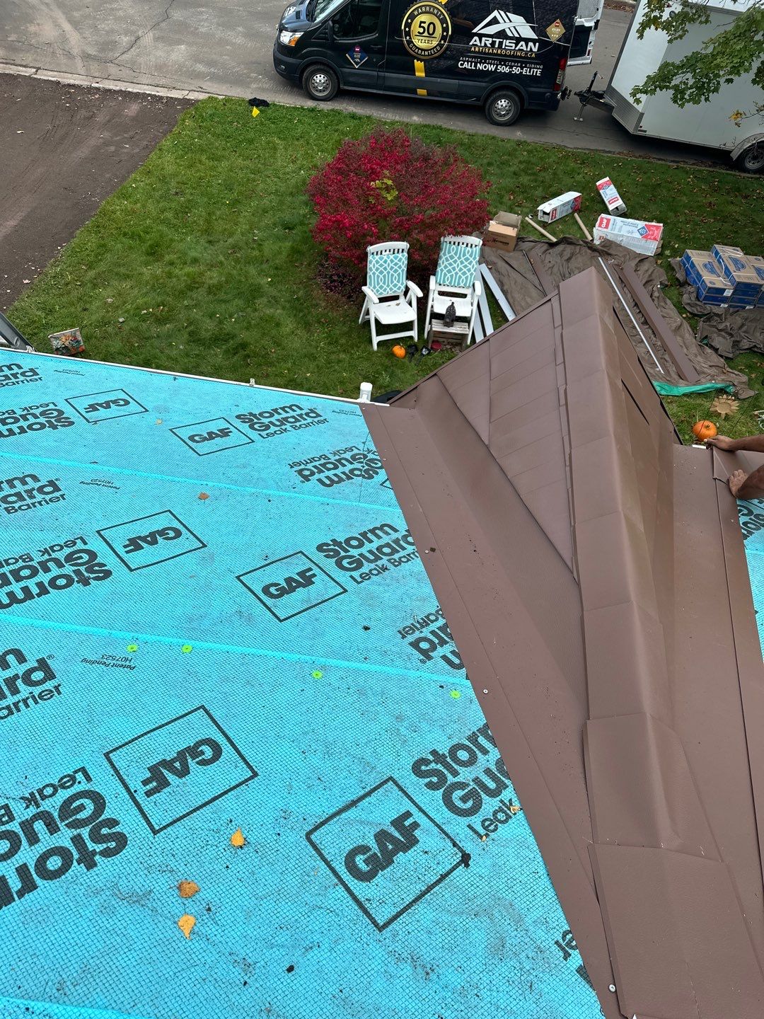 Residential Roofing Installation using Wakefield Bridge Steel Shingle by Ideal Steel by Artisan Roofing & Home Improvements Inc.
