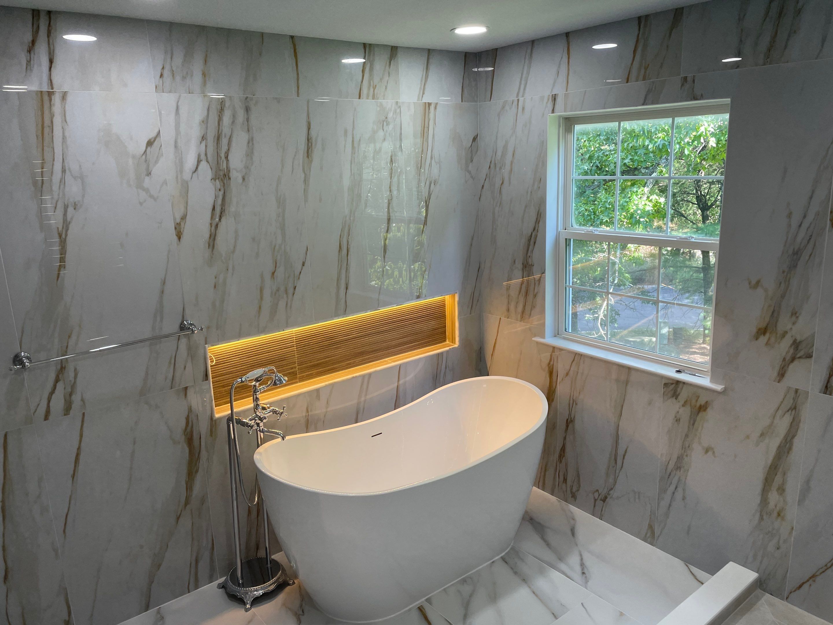 Bathroom Remodel using Tile by Home Concepts Construction