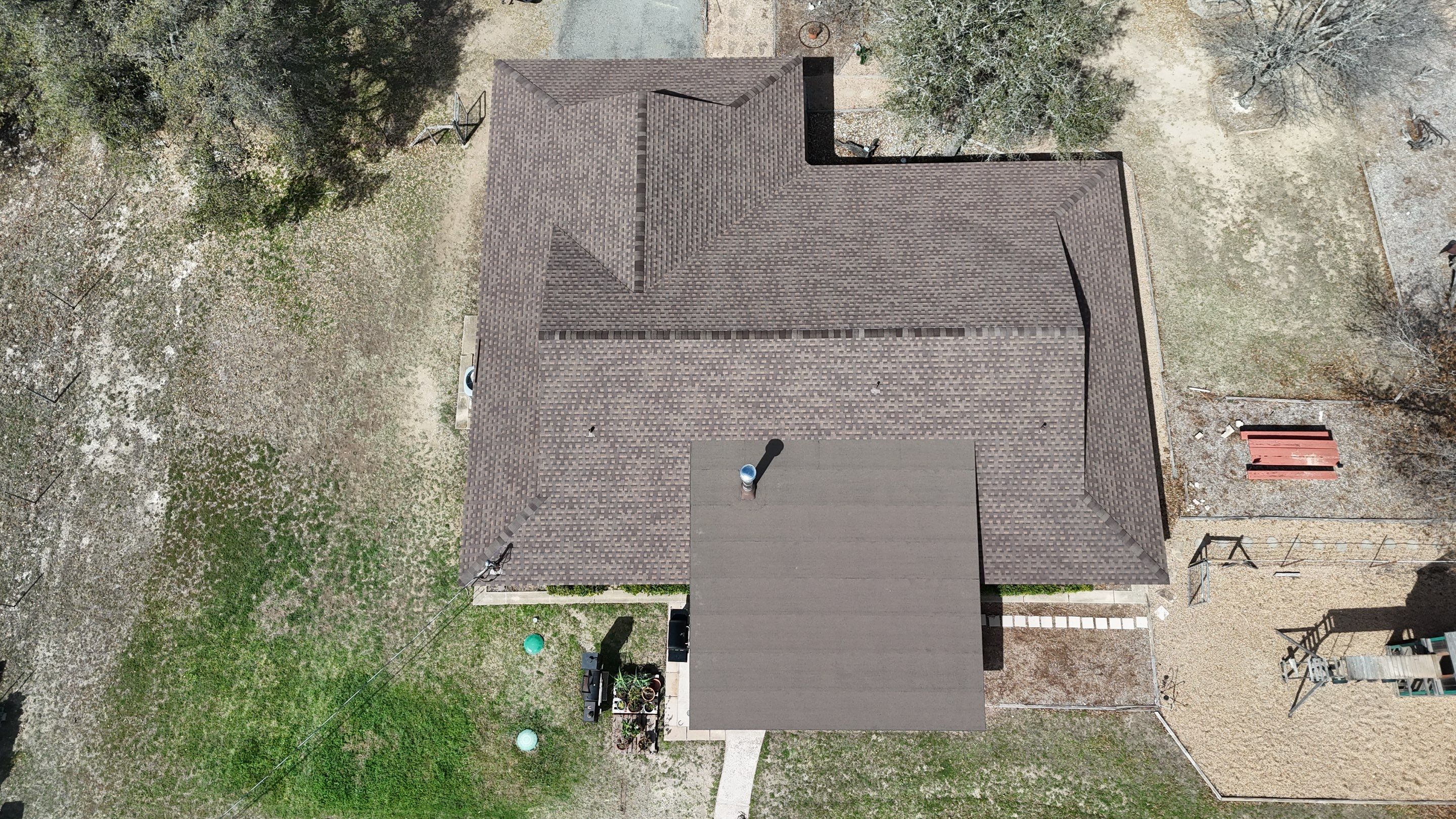 Residential Roof Replacement using GAF - HDZ - Barkwood by Action Exteriors Austin