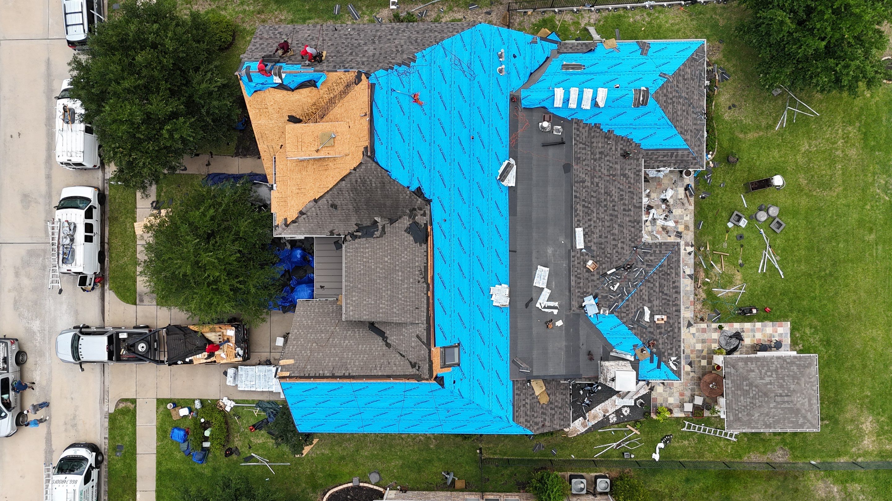 Residential Roofing Installation using IKO Dynasty by Core Four Roofing