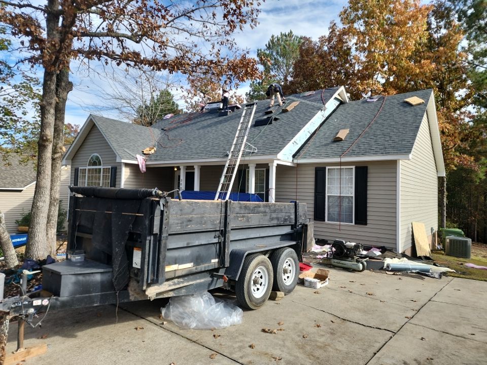 Residential Roofing Installation using Owens Corning Oakridge- Williamsburg Gray by Indigo State Roofing