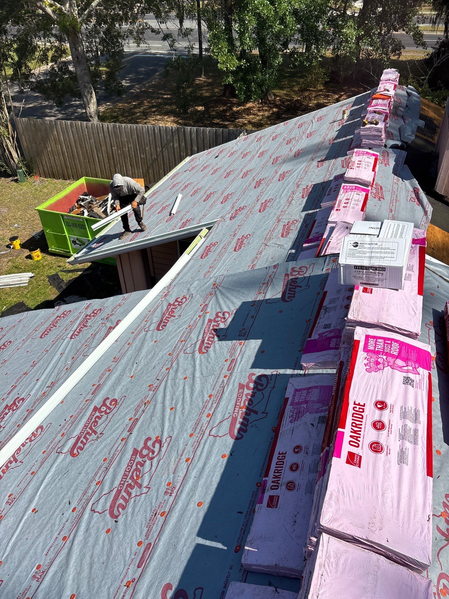 Reroof in Gainesville, Florida by Brehm Roofing