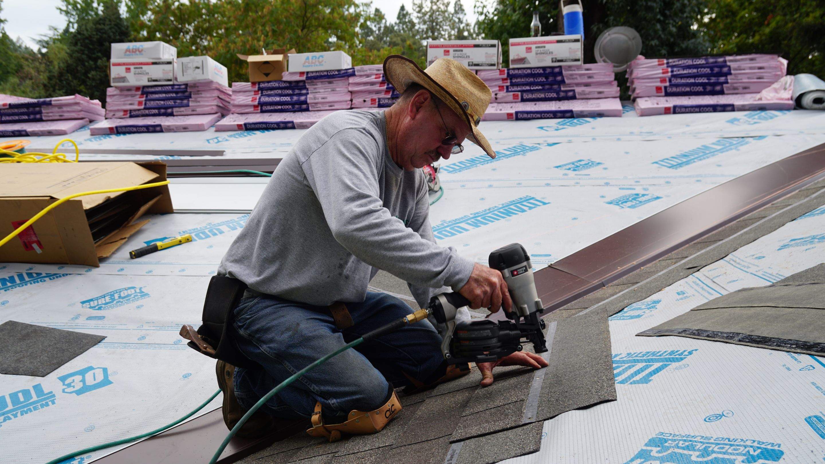 Residential Roofing Installation using Owens Corning Roofing Shingles by Byers Enterprises 