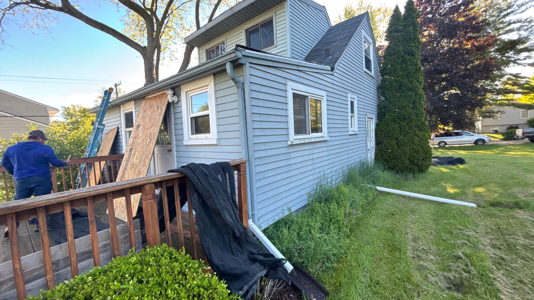 Roof Replacement using Owens Corning Estate Gray by 180 Contractors