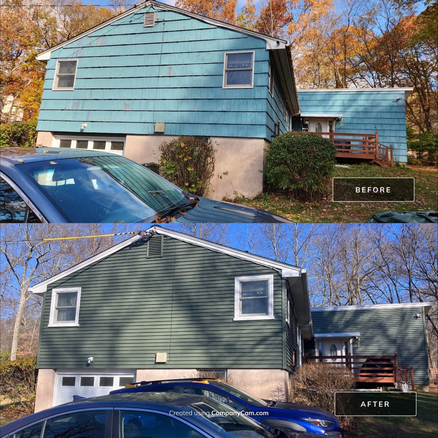 Beautiful siding transformation with Cert. Monogram D/4 x 12'6" Clapboard, Forest by DiGiorgi Roofing and Siding Inc