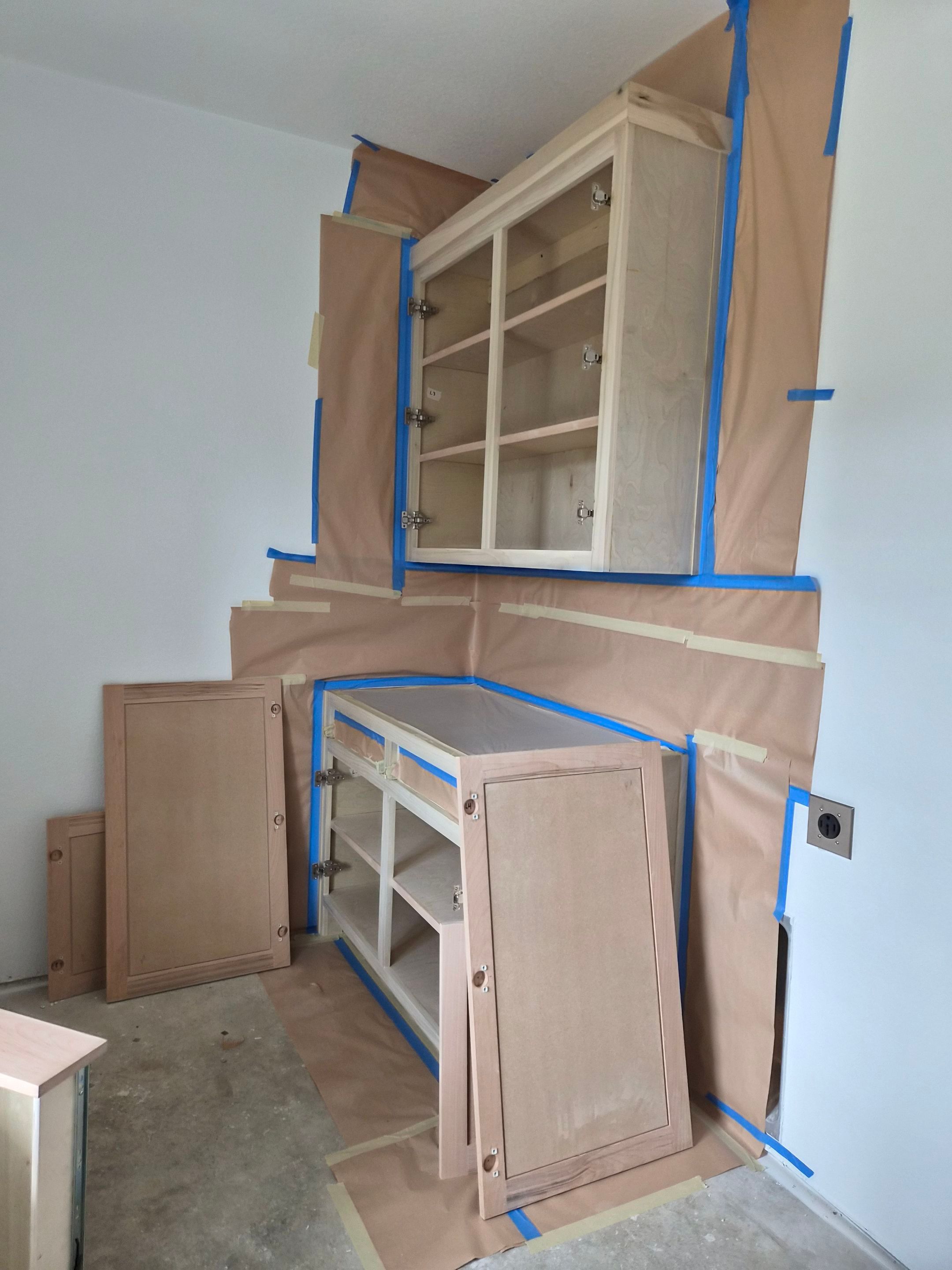 Sage Green Cabinet Transformation in Brownsboro, TX! by Quality Coats Painting