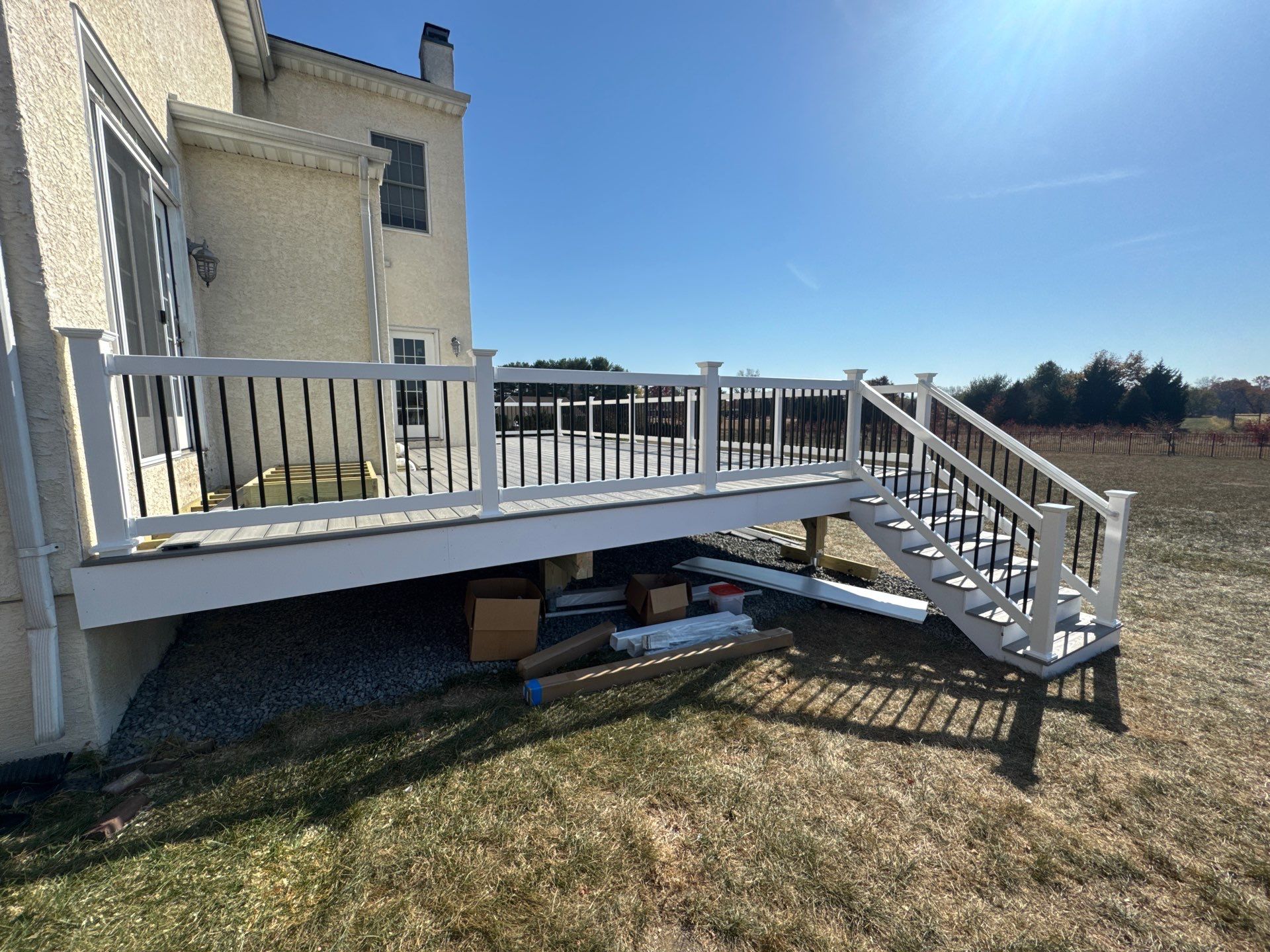 New Deck using Deckorators Venture - Color Saltwater by deck guardian