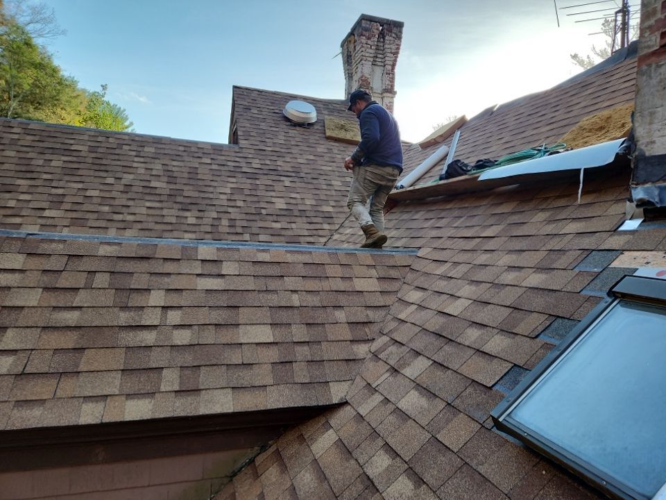 Residential Roofing Installation using Owens Corning TruDefinition Desert Tan by A Plus Exterior