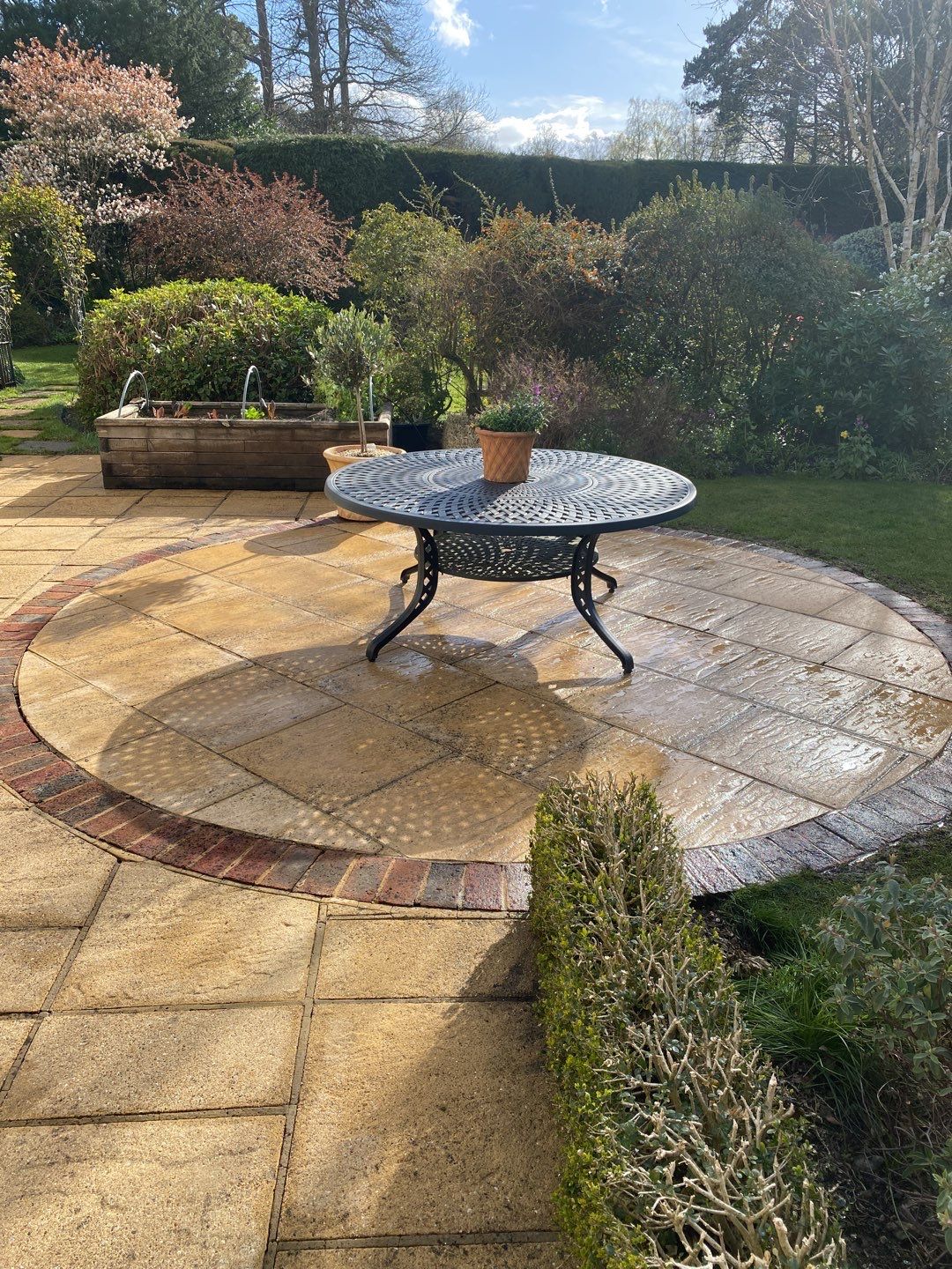 Patio Area Spring Clean using honda 21 ltr/min by Ges Exterior Cleaning ltd