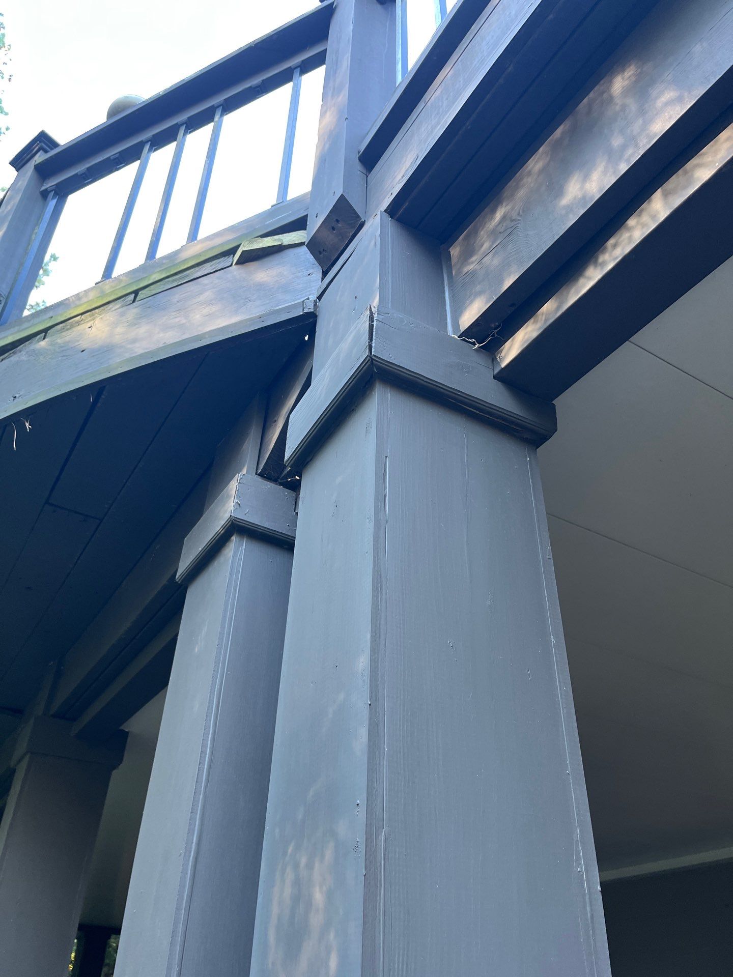 Deck Build using Pressure Treated Pine with Timbertech Deck Lighting by Nelson Exteriors 