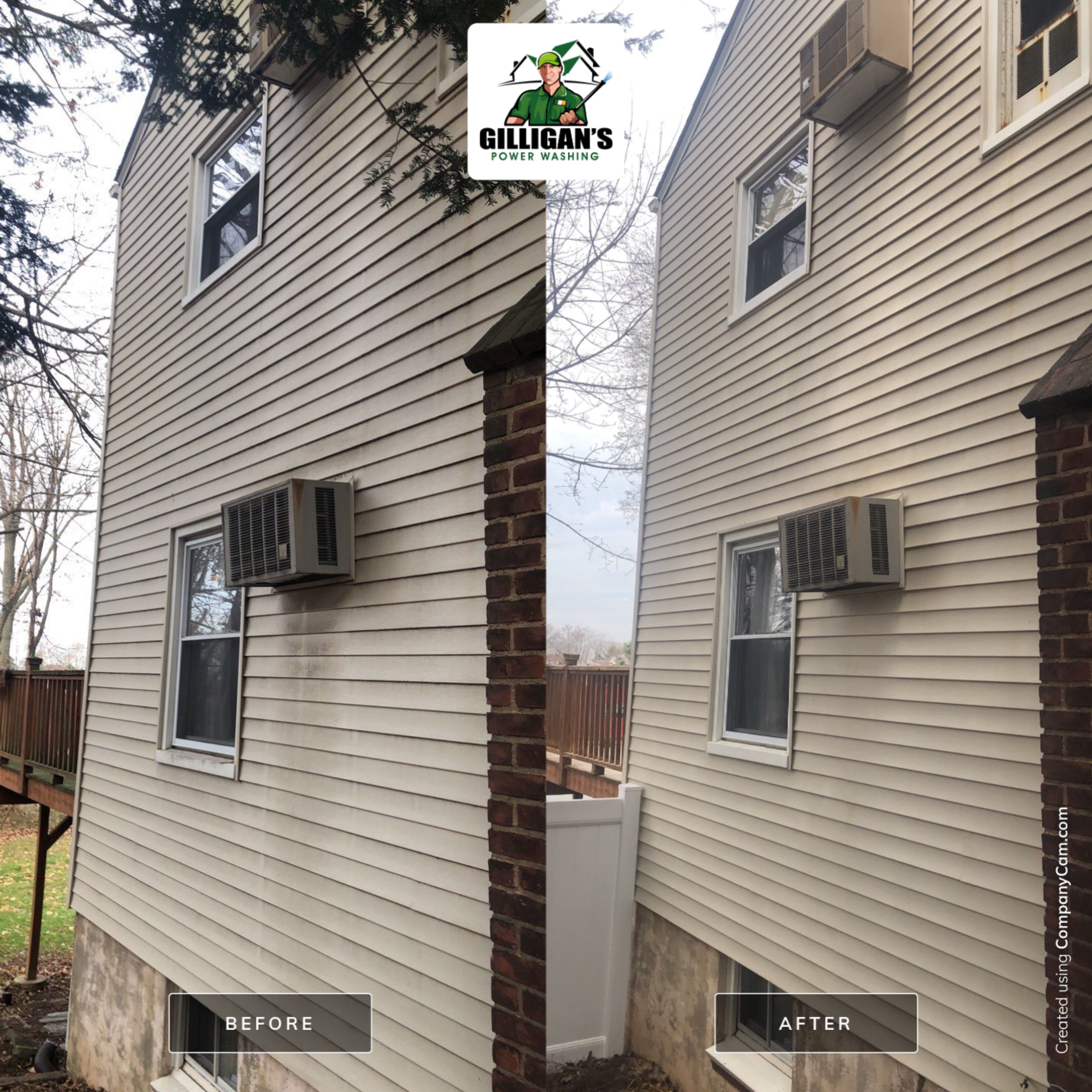 Exterior Cleaning using Softwashing by Gilligan’s Power washing
