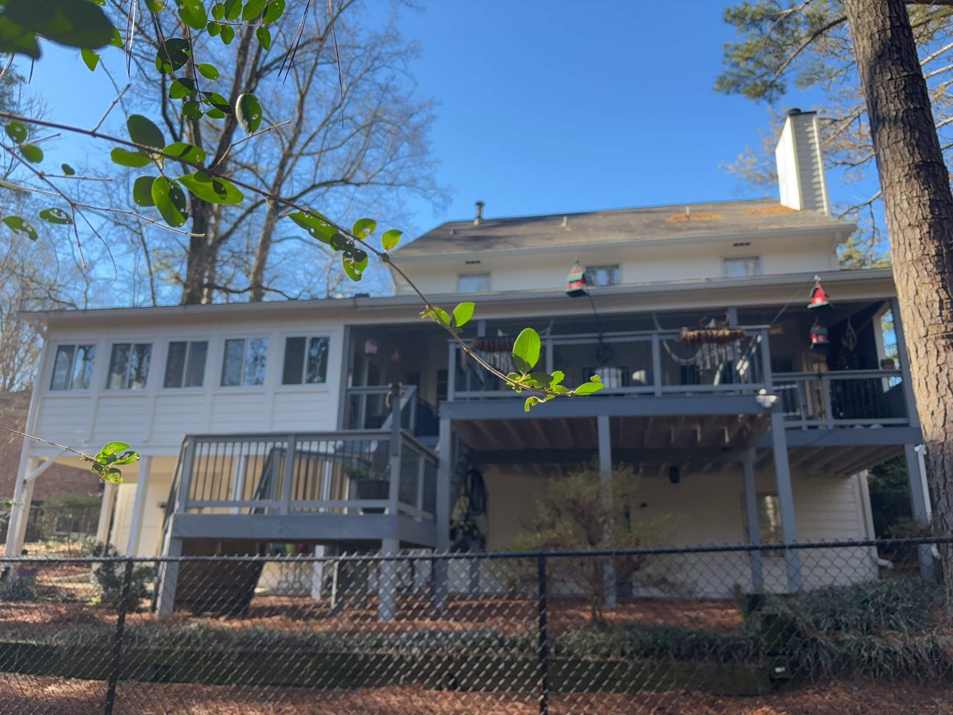 Marietta James Hardie Siding Installation, Rotted Wood Replacement, Exterior Painting, and Deck Stain using Sherwin Williams SuperDeck SOLID Stain by Nelson Exteriors