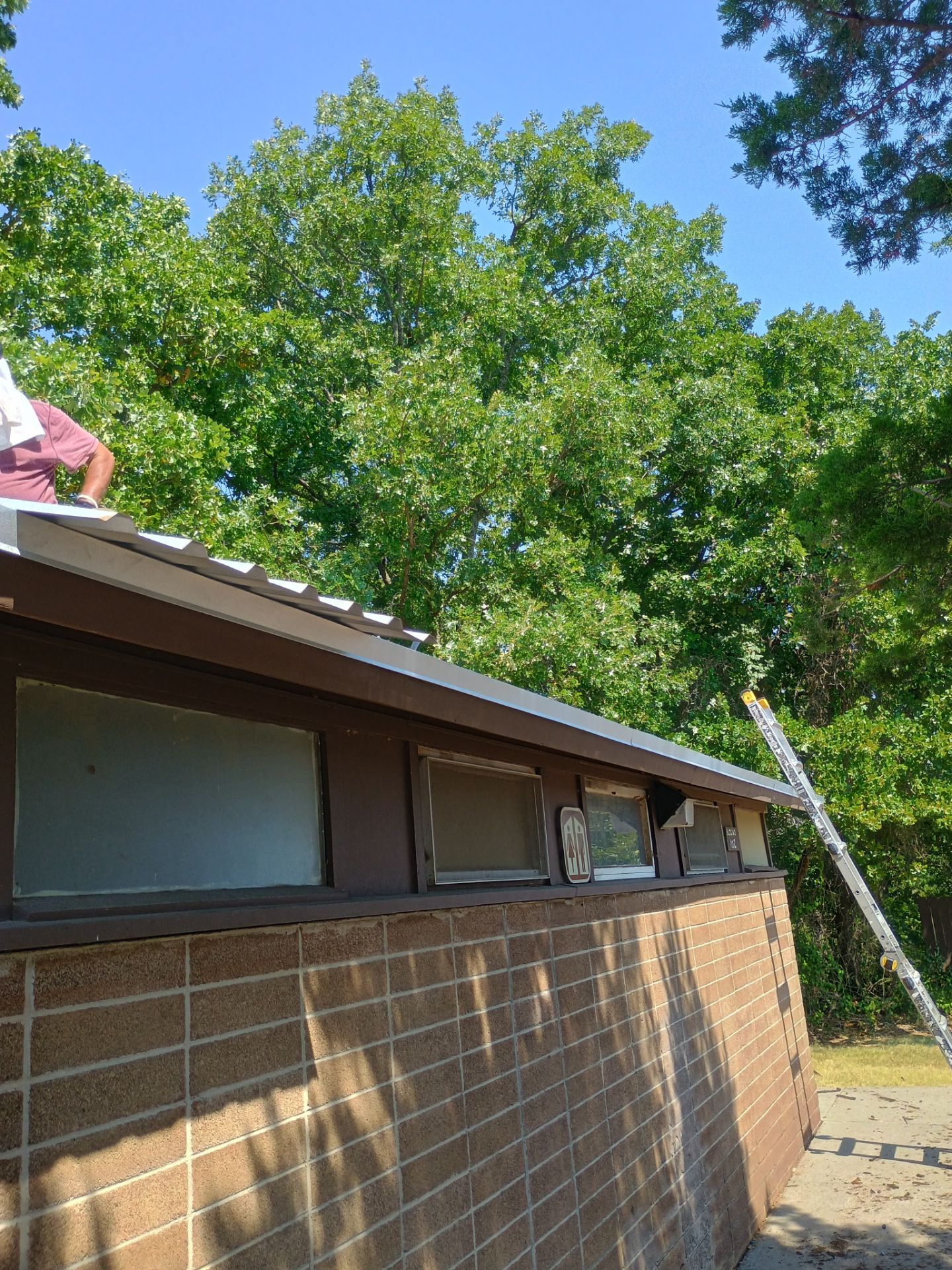Metal Roof Replacement for Public Park Facility in Sulphur by BANA Roofing and Solar Supply