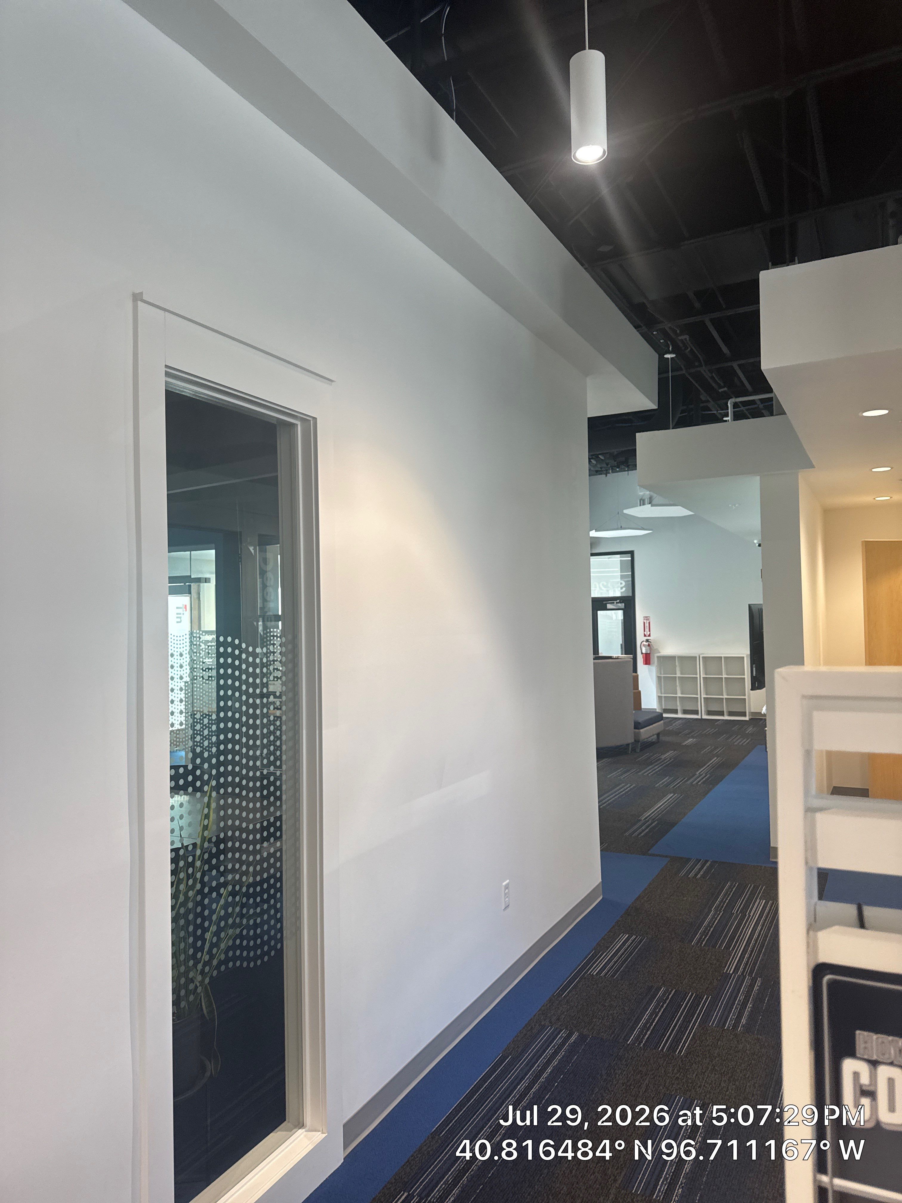 Modern Commercial Office Workspace Updates and Media Installation in Lincoln by CompanyCam Sales Demo