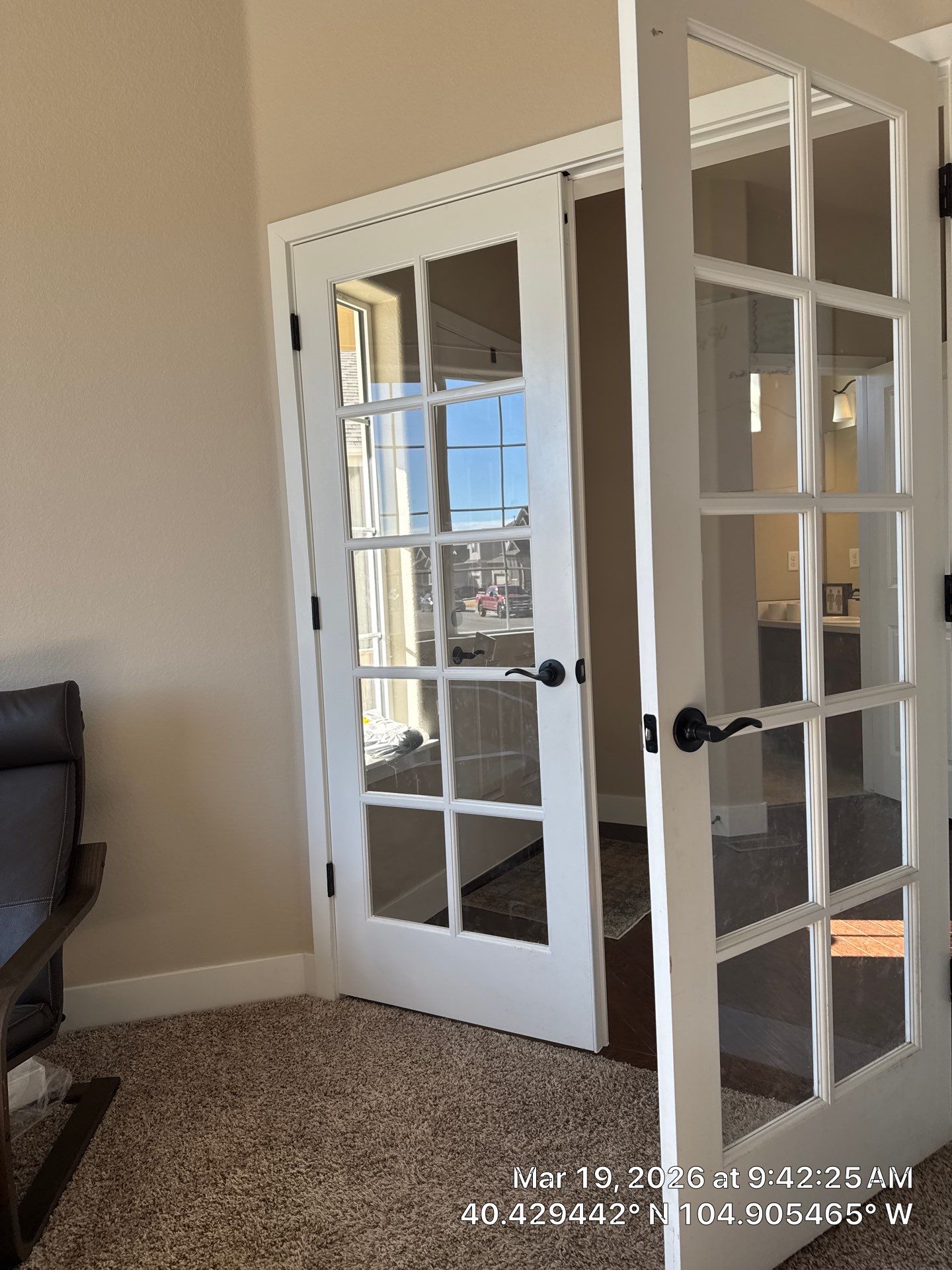 Home Office Setup with Dual Monitor Workstation in Windsor, CO by CompanyCam Sales Demo