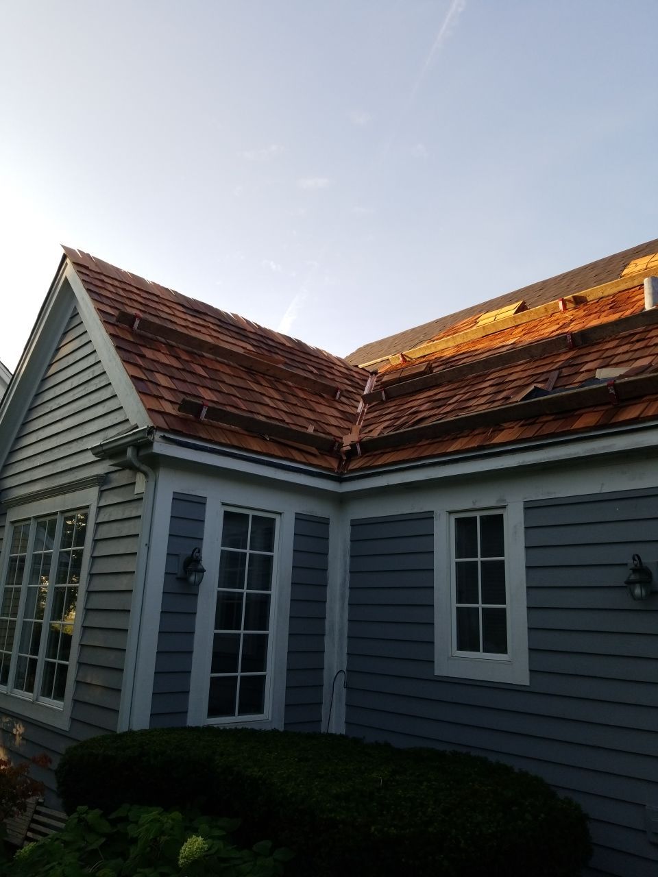 Cedar Roof Installation in Lake Forest by Custom Installations, Inc.