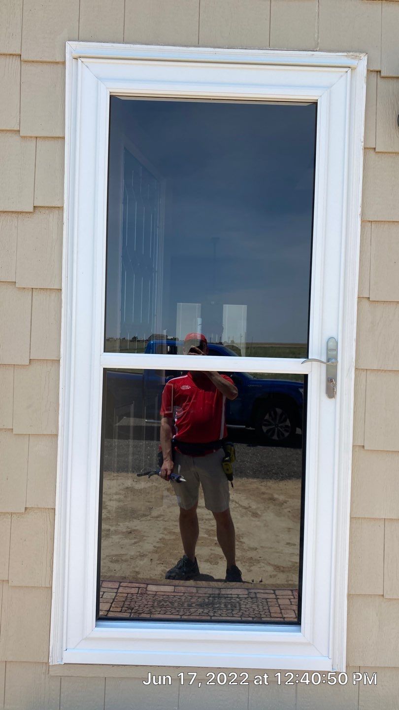 Storm Door Install using White Larson EasyVent by Storm Door Guy 
