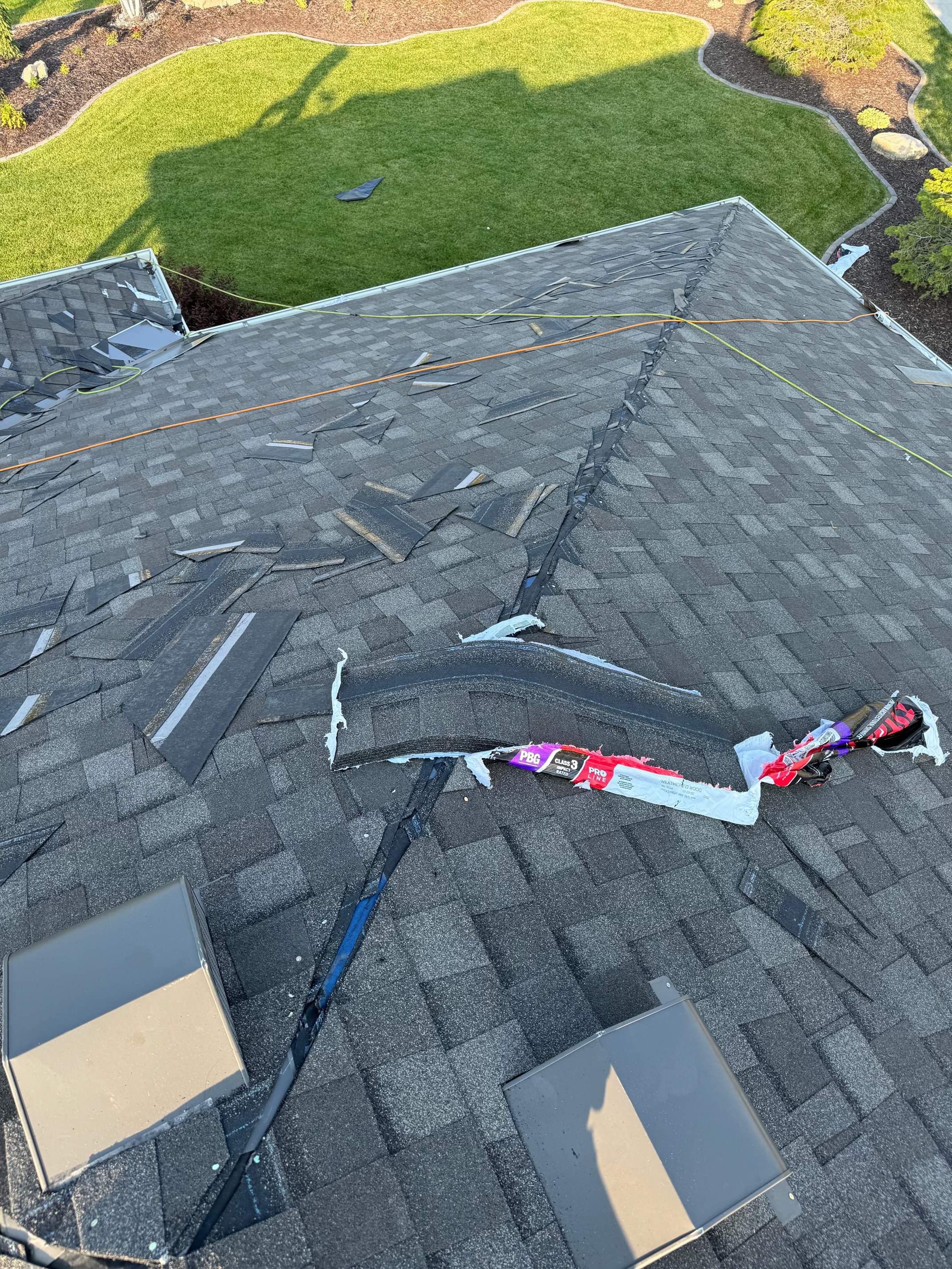 Residential Roofing Installation using TAMKO TITAN WEATHERED WOOD by Lightning Exteriors