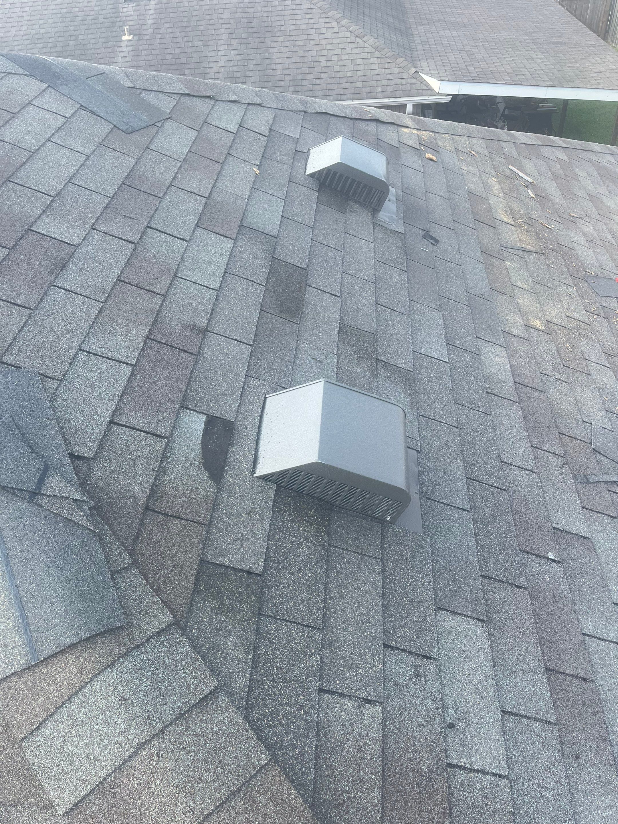 Hail Damage using Owen's Corning Duration (Lifetime) Shingles by Roof Repair Company