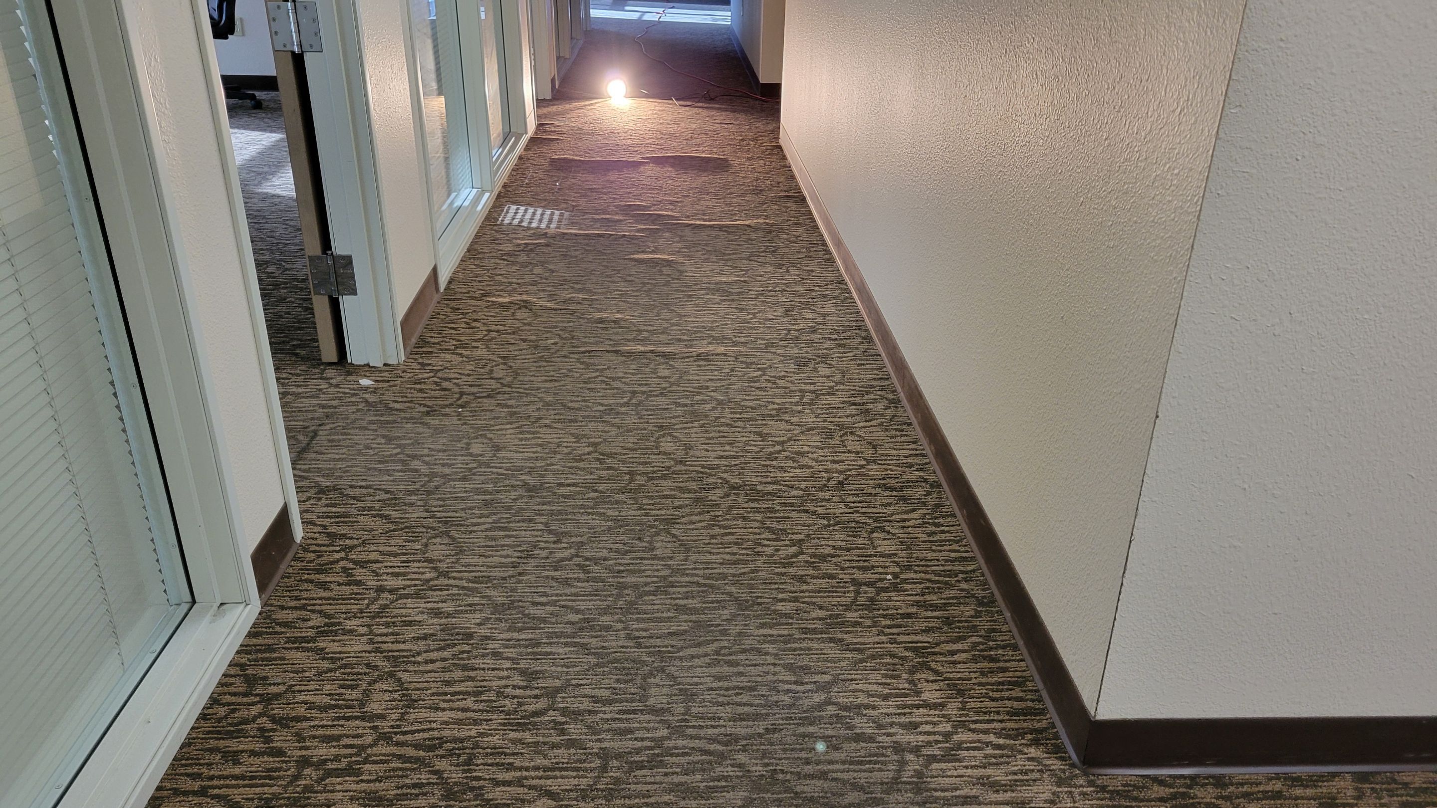 Buckled Commercial Glue Down Carpet by Ardent Carpet Restore LLC