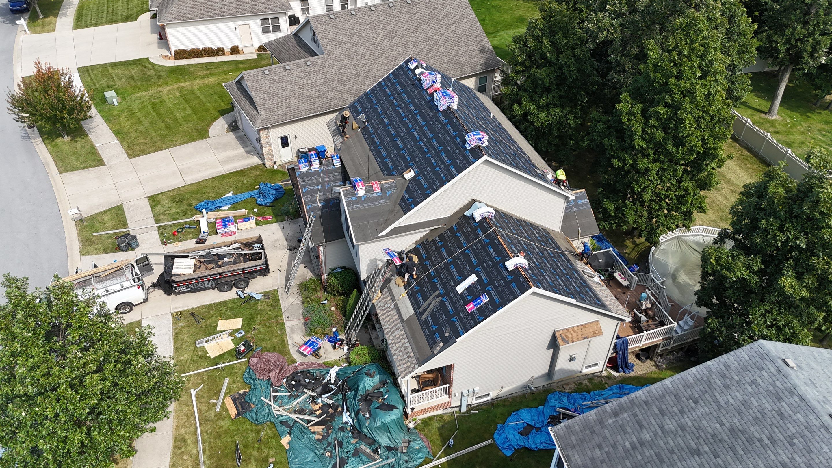 Roof replacement by Optimal Home Improvement 