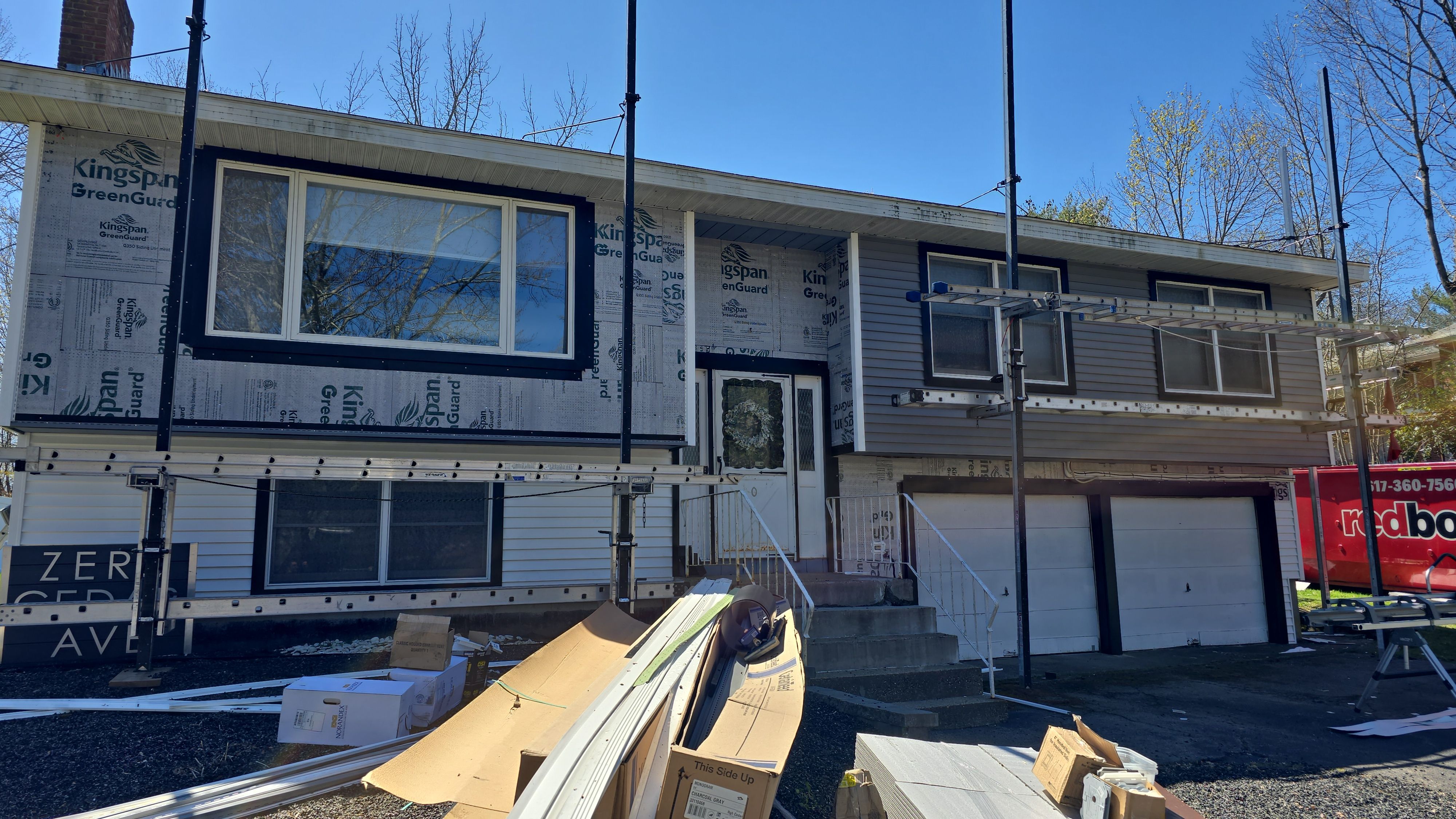 Vinyl siding project in Natick, MA by UBrothers Construction