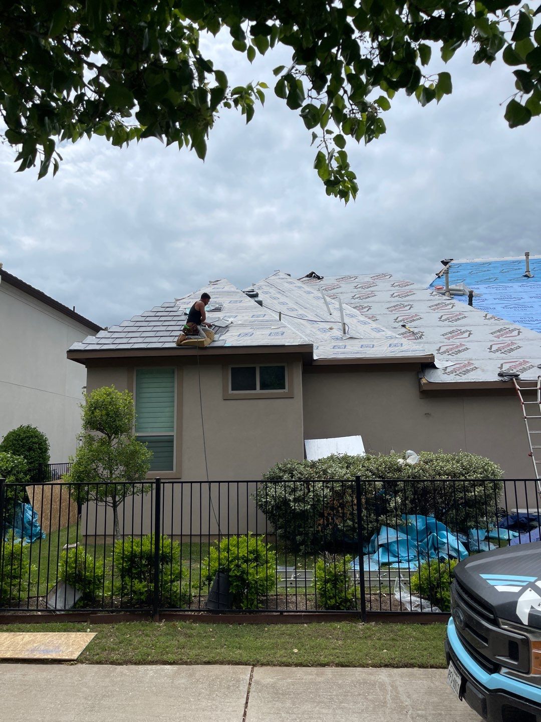 Roof Replacement using Davinci Bell Slate Shingles by Elite Roofing LLC
