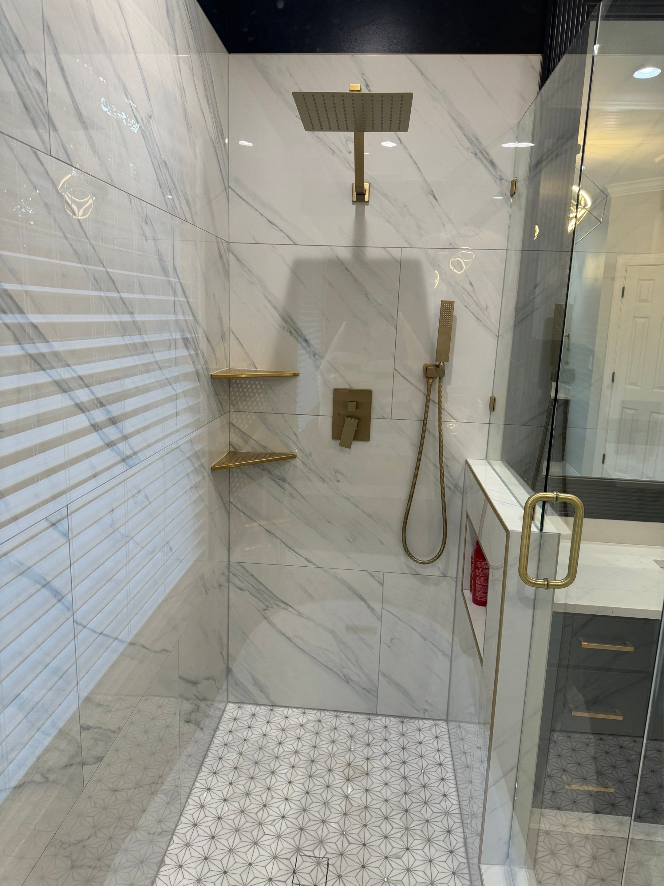 Woods Trace - Bathroom Remodel  by Pillar and Pine