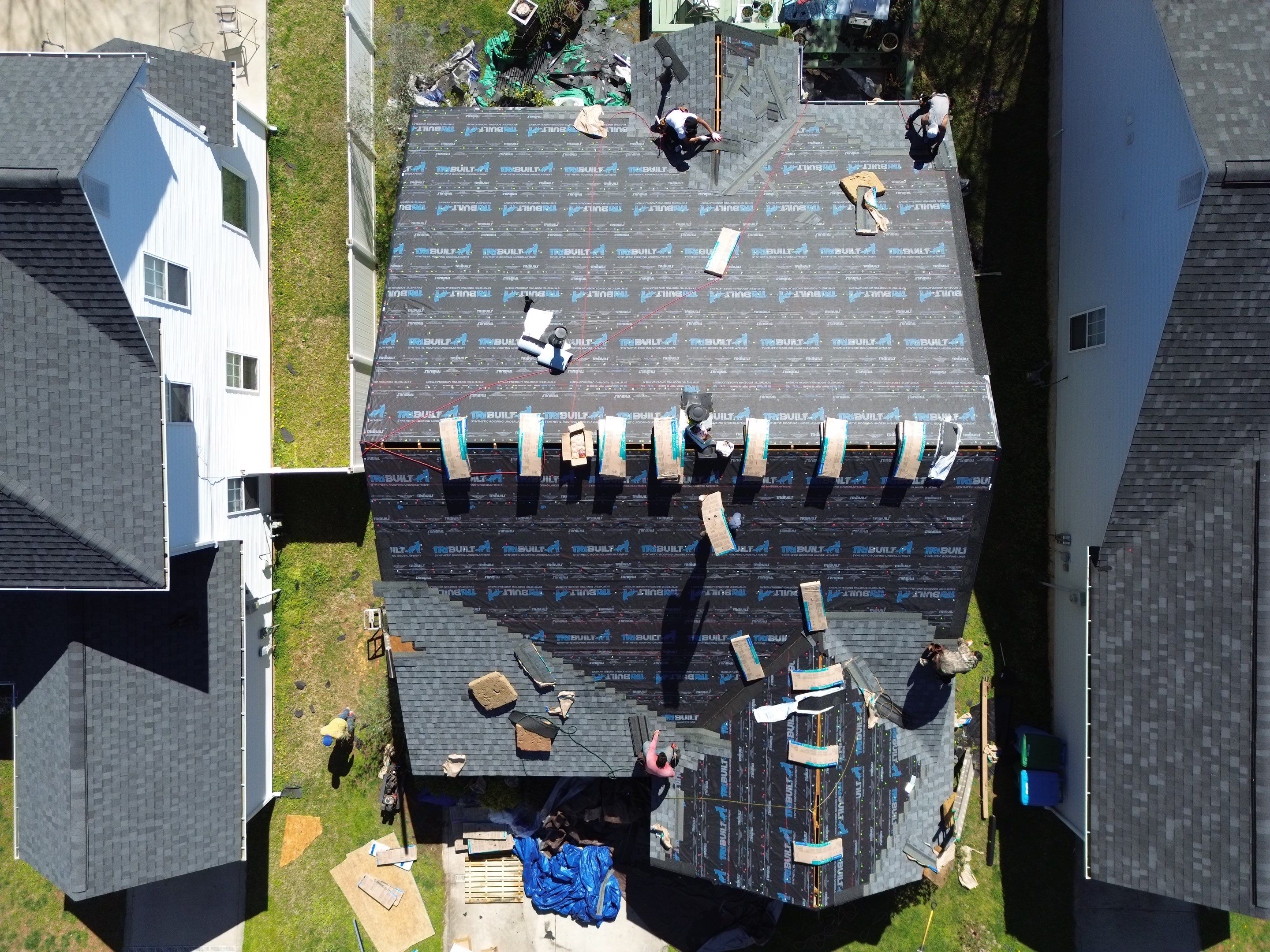 Roof replacement by hail damage by Just Brilliant Restoration JBR