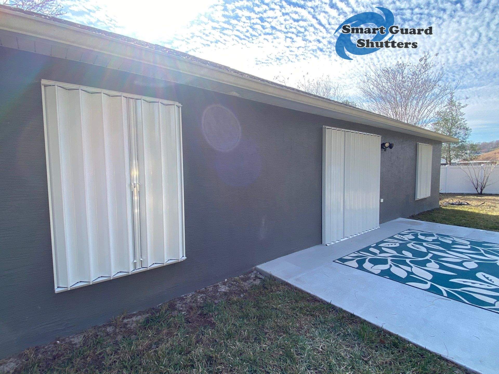 Hurricane Protection in White by Smart Guard Shutters