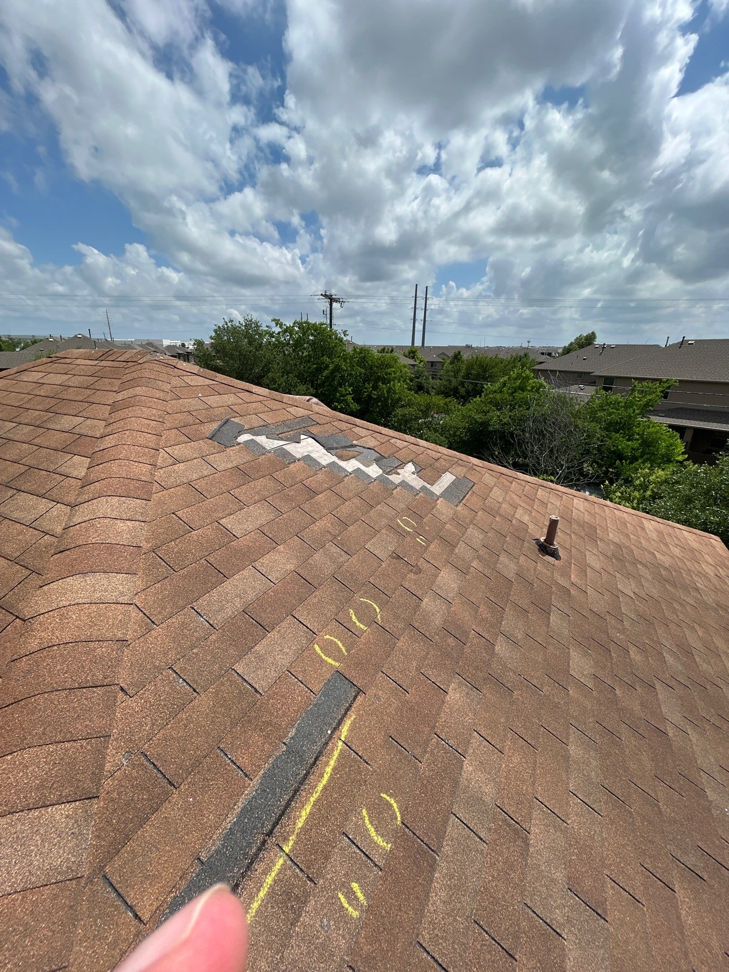 Residential Roof Replacement in Real Estate using GAF - HDZ - Hickory by Action Exteriors Austin