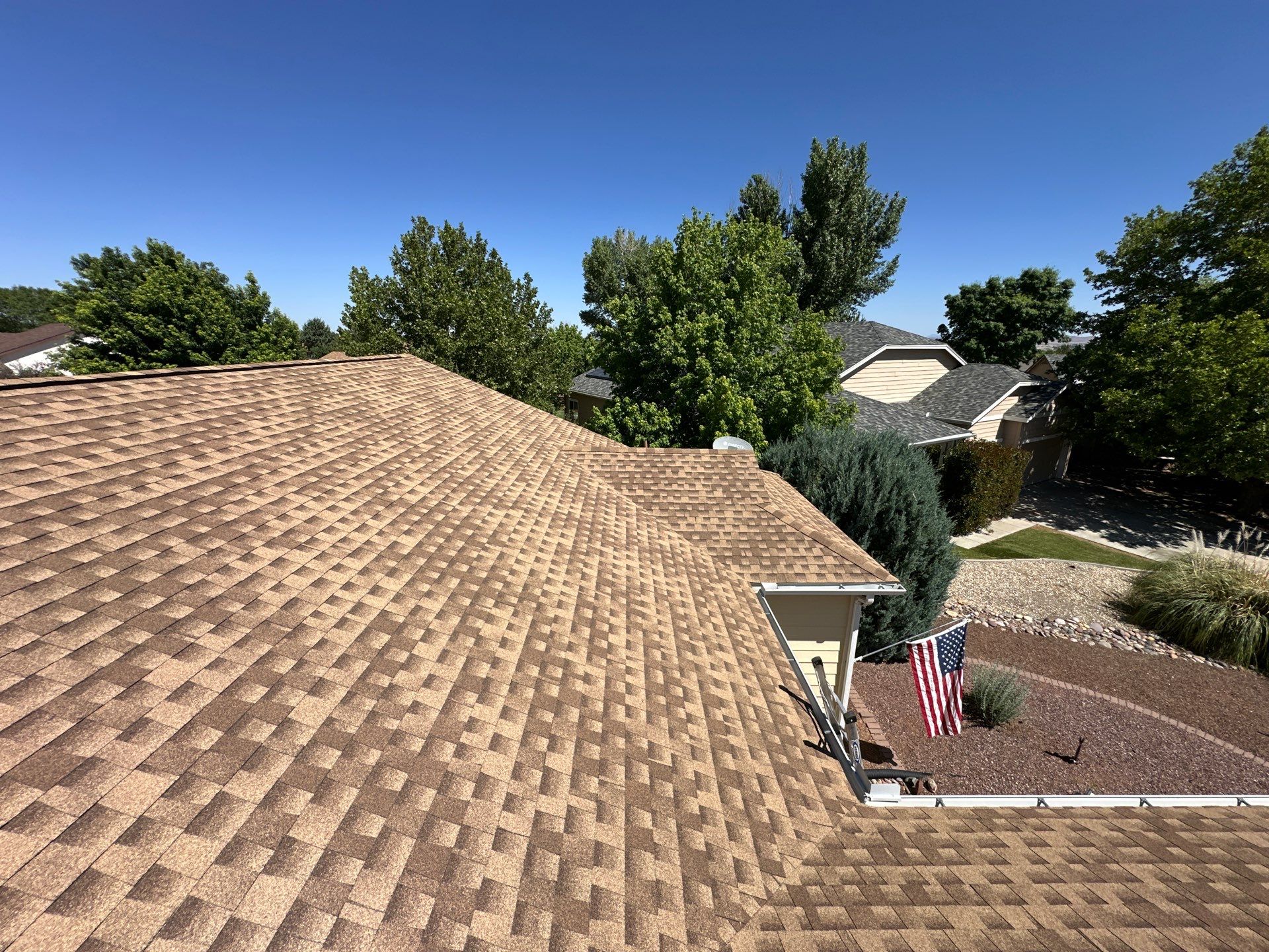 Prescott Valley Roof Replacement With GAF Timberline HDZ Shakewood Shingles by Badger Roofing