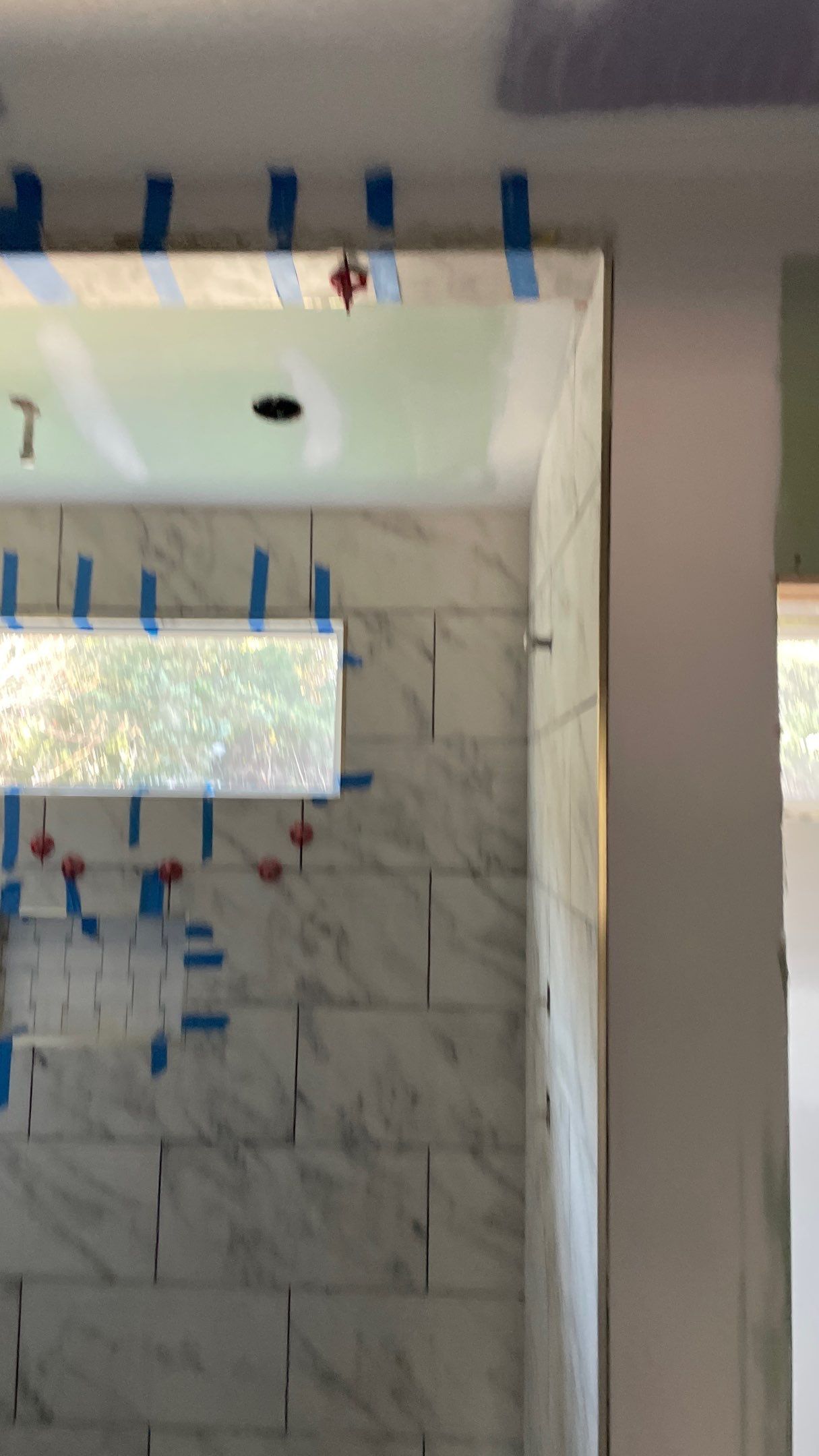 Remodeled Home with new tile floors, Showers and Refinished Oak Floors with stain and Waterbased Finish by Footprints Floors of Coastal Carolina