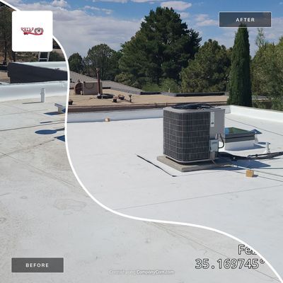 Residential TPO Roof Replacement and Decking Repair in Albuquerque