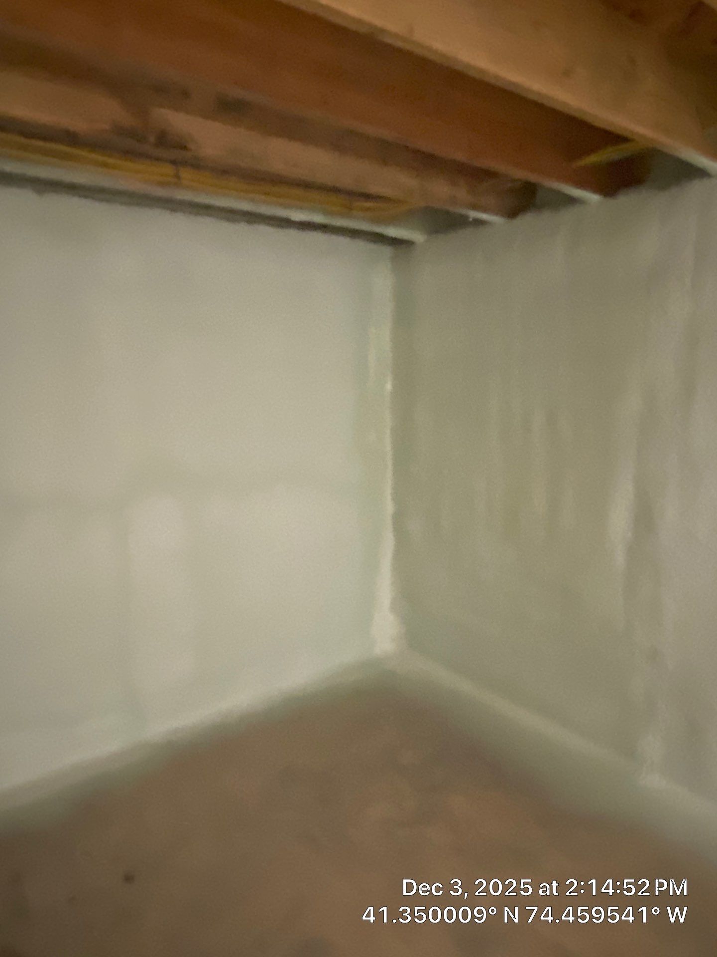 Basement Exterior Walls using Closed Cell Spray Foam by NYS Foam & Energy