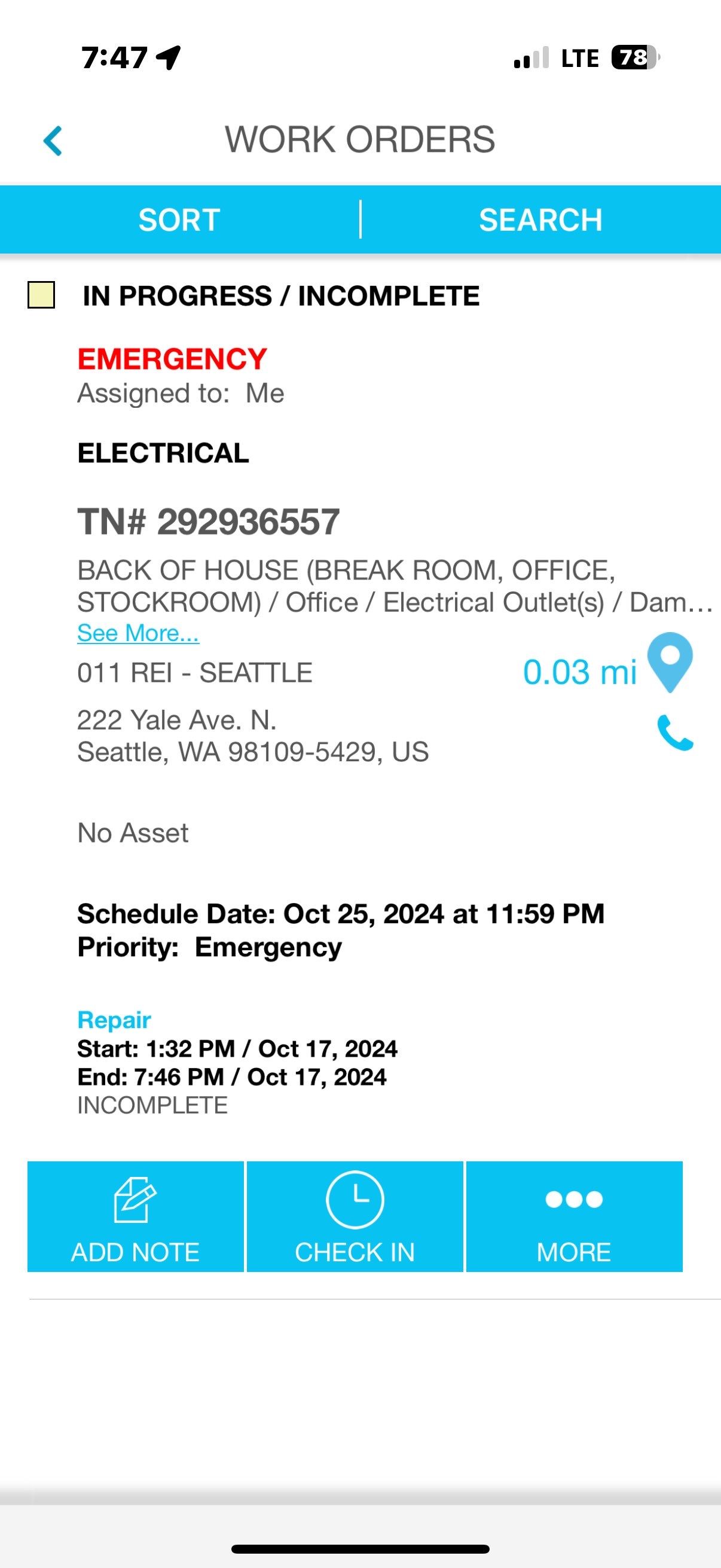 REI in Seattle by Aztec Electric LLC