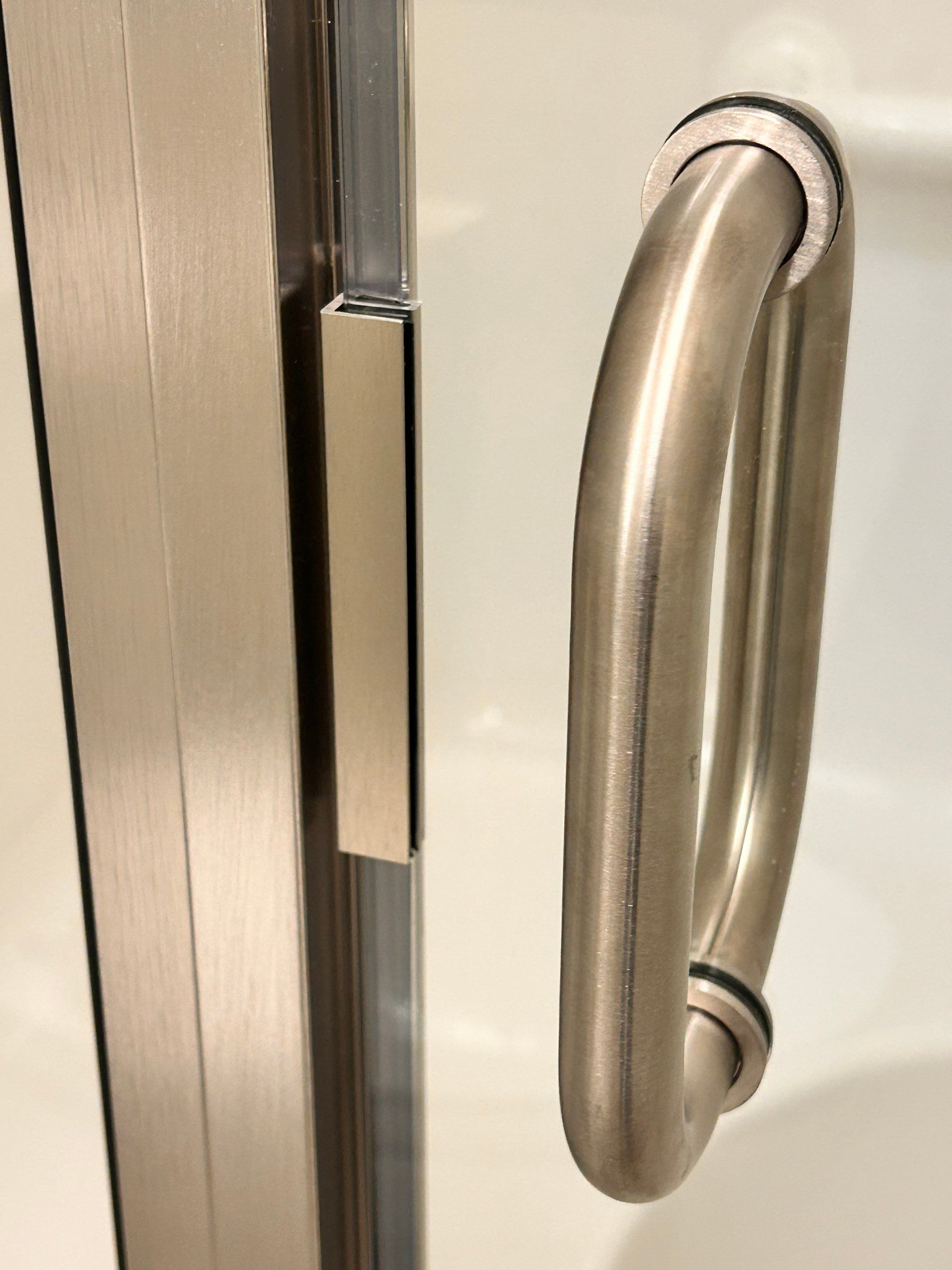 Bathroom Remodel using Alumax Shower and Glass Shelving by Cheshire Glass Company