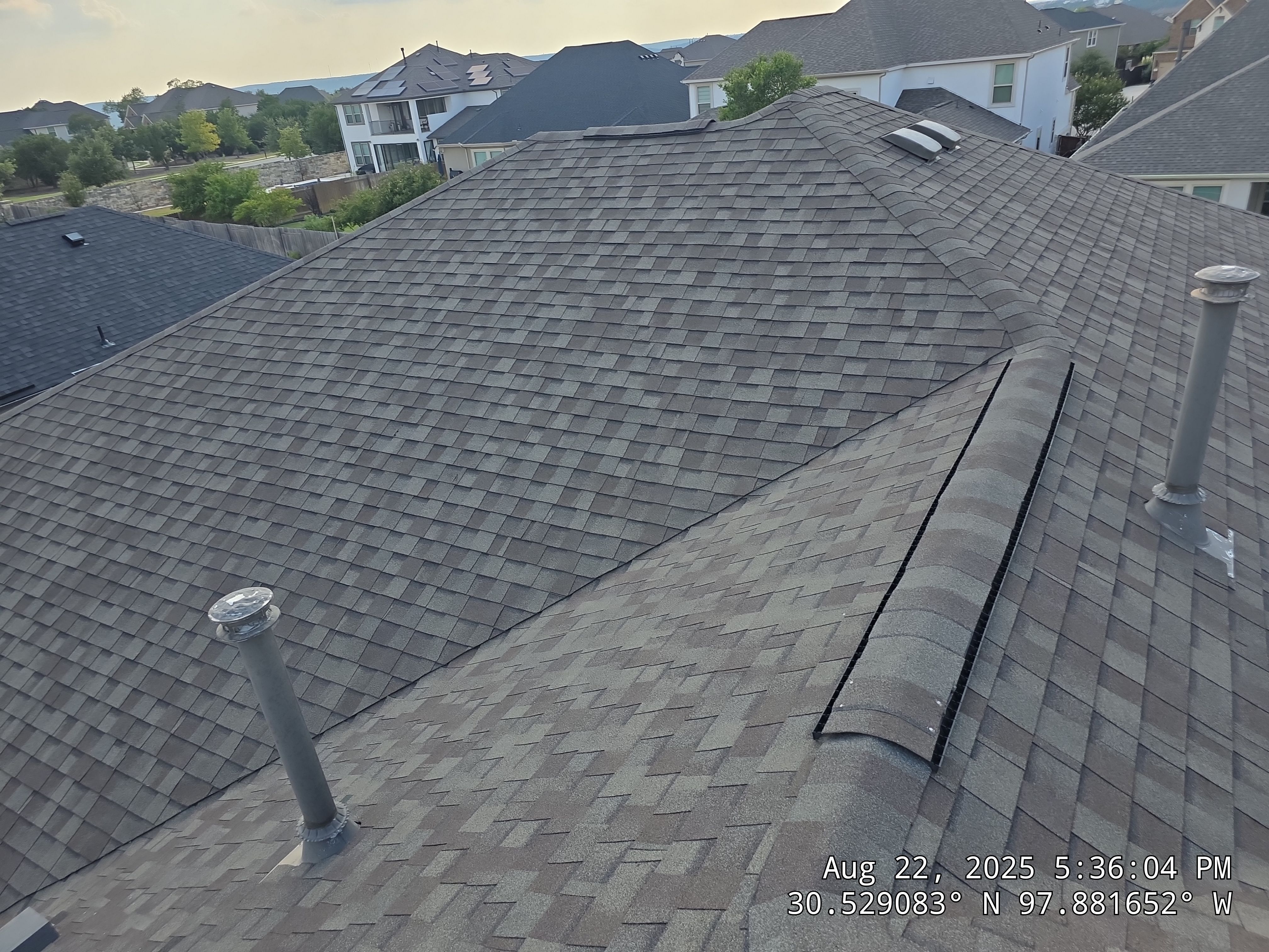 Full Residential Roof Replacement with Architectural Shingles in Leander by Caliber Restoration LLC