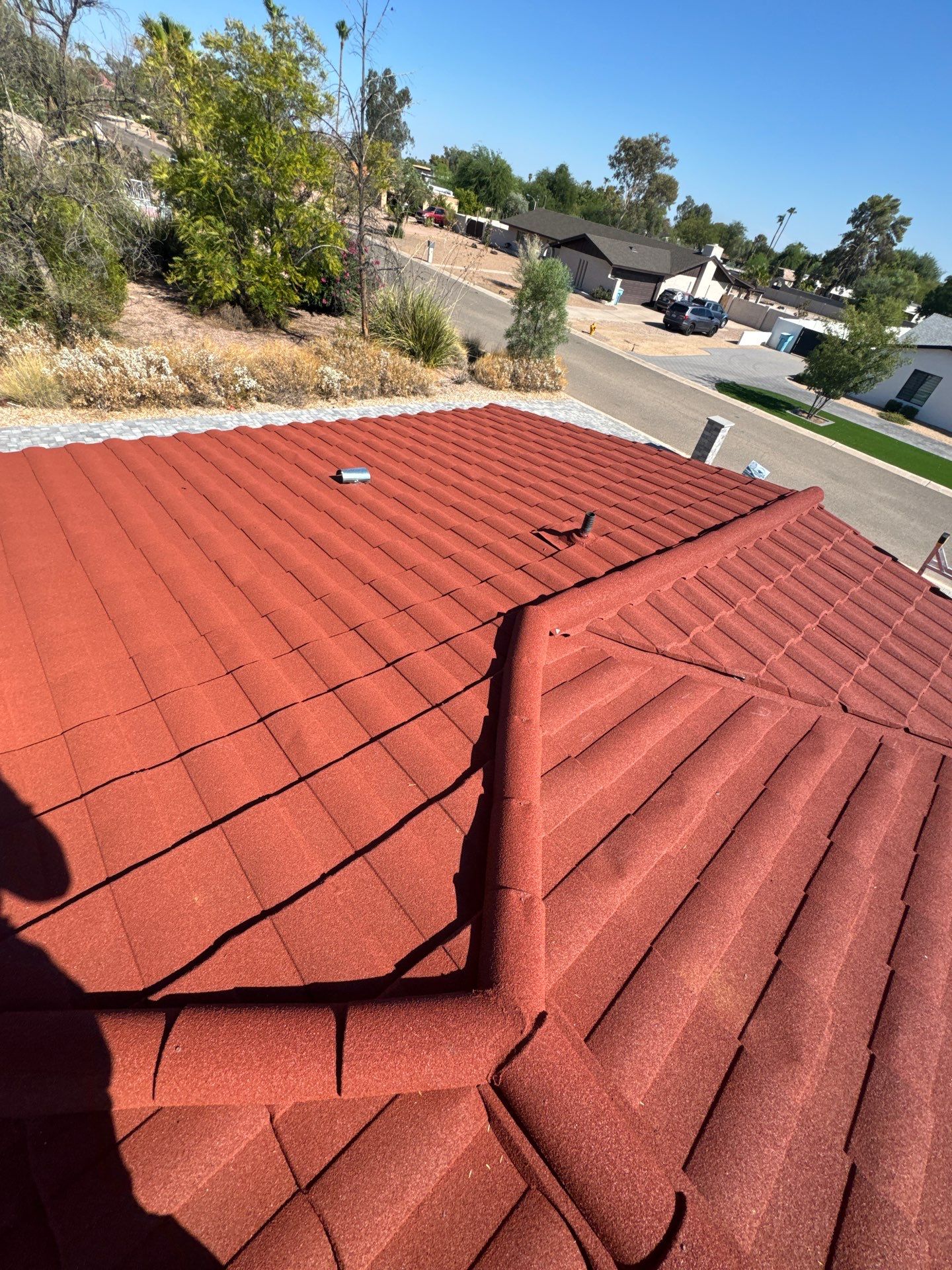 Terracotta Stone Coated Steel by Reimagine Roofing